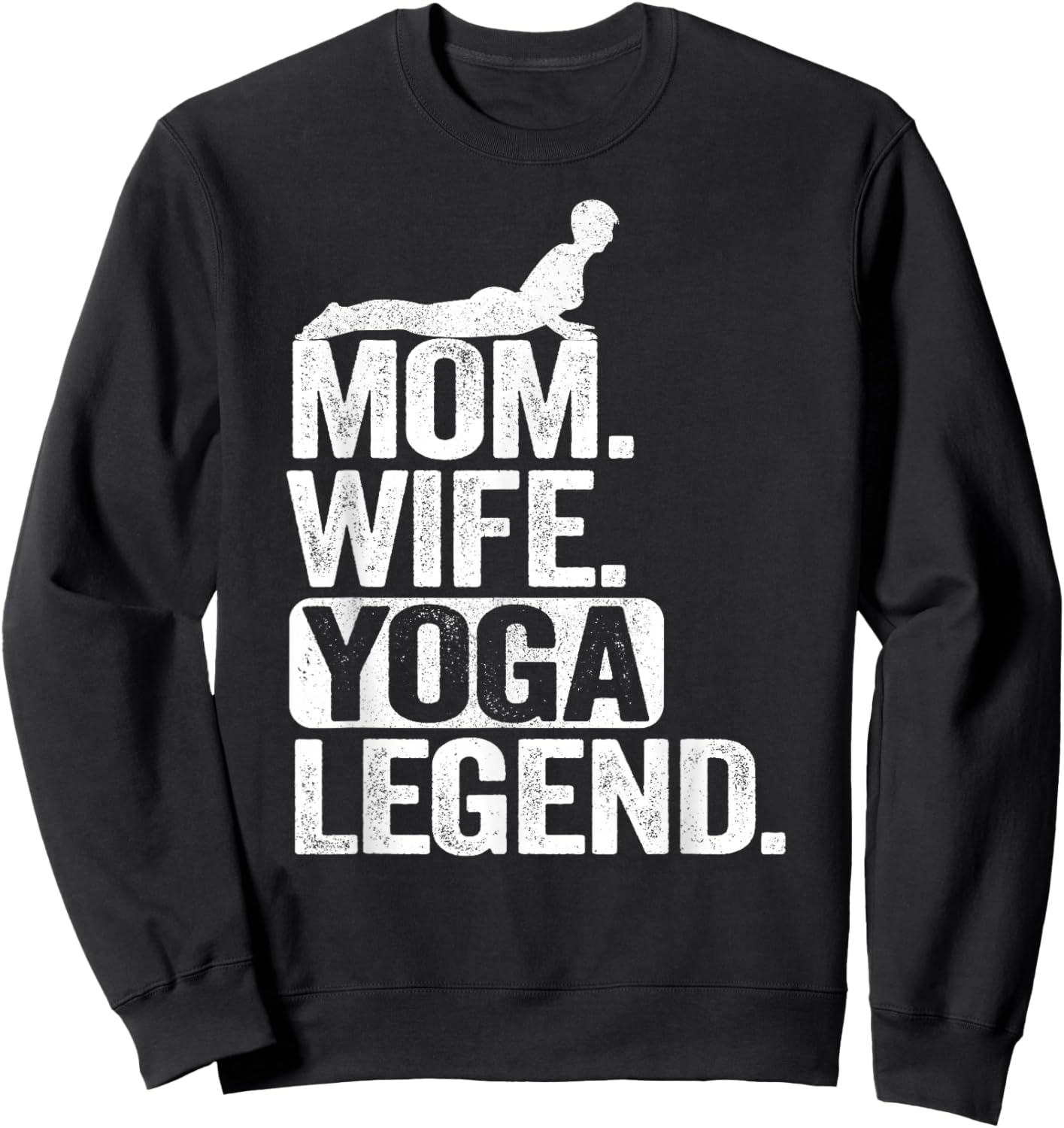 Maman, épouse, légende du Yoga, mère, Femme Sweatshirt - Sweatshirt | Black
