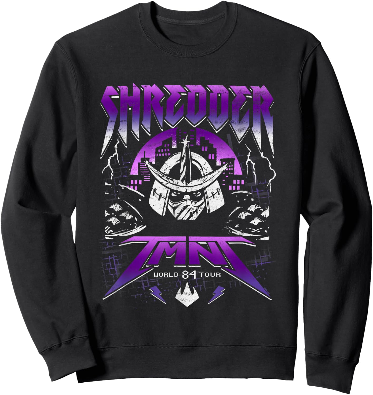 Teenage Mutant Ninja Turtles Shredder TMNT World Tour Retro Sweatshirt - Sweatshirt | Black