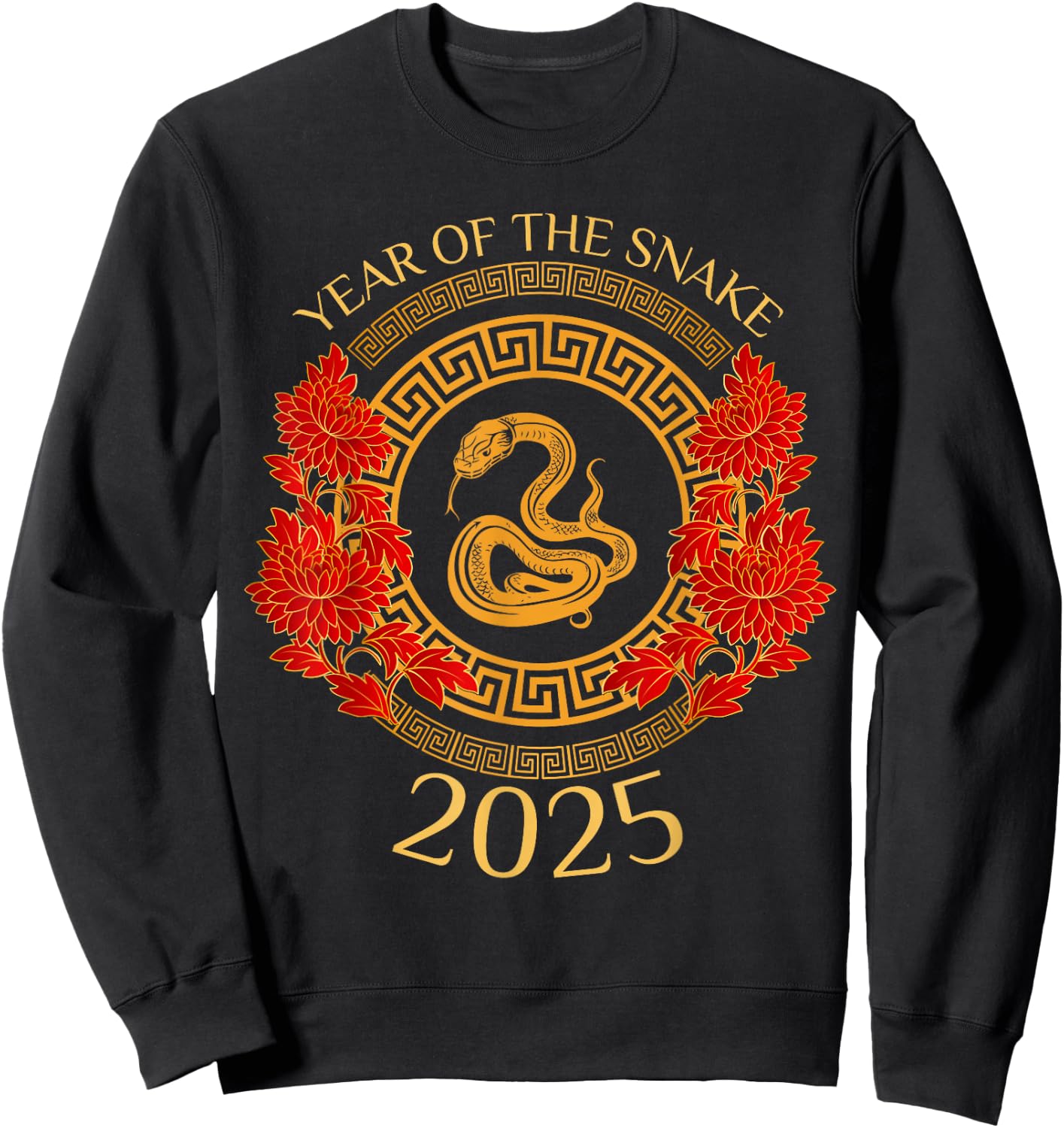Year Of The Snake 2025 Lunar New Year Chinese New Year 2025 Sweatshirt - Sweatshirt | Black