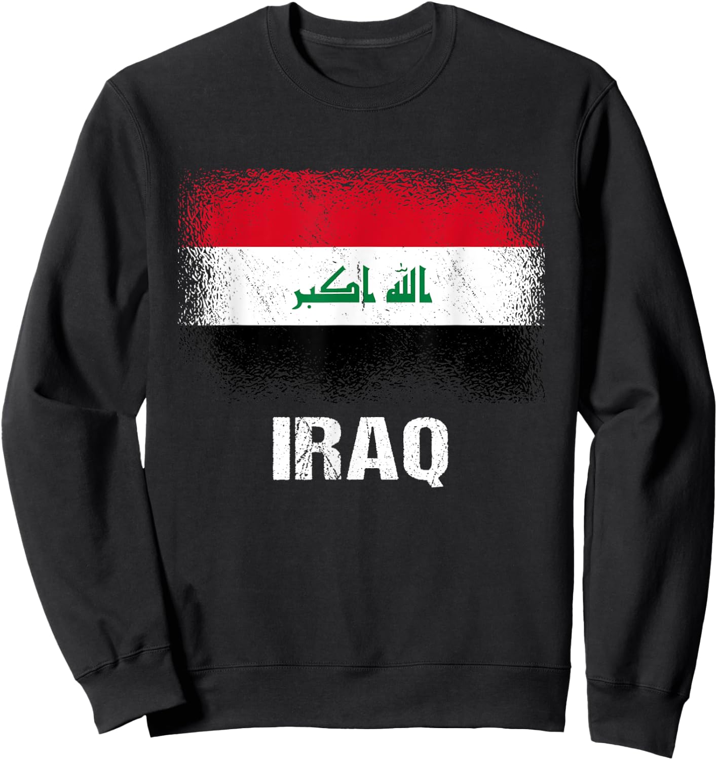 Irakische Flagge Irak Sweatshirt - Sweatshirt | Black