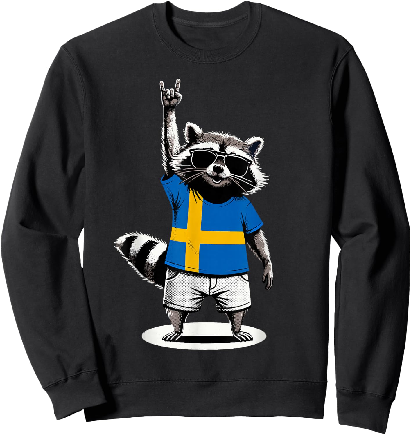 Swedish Flag Men Women Kids Sweden Sweatshirt - Sweatshirt | Black