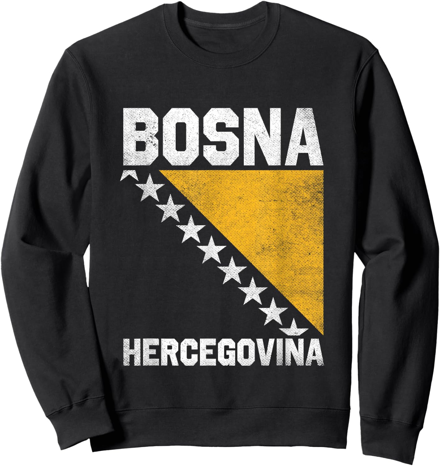 Bosnian Flag Balkan Bosnia and Herzegovina Bosna Sweatshirt - Sweatshirt | Black