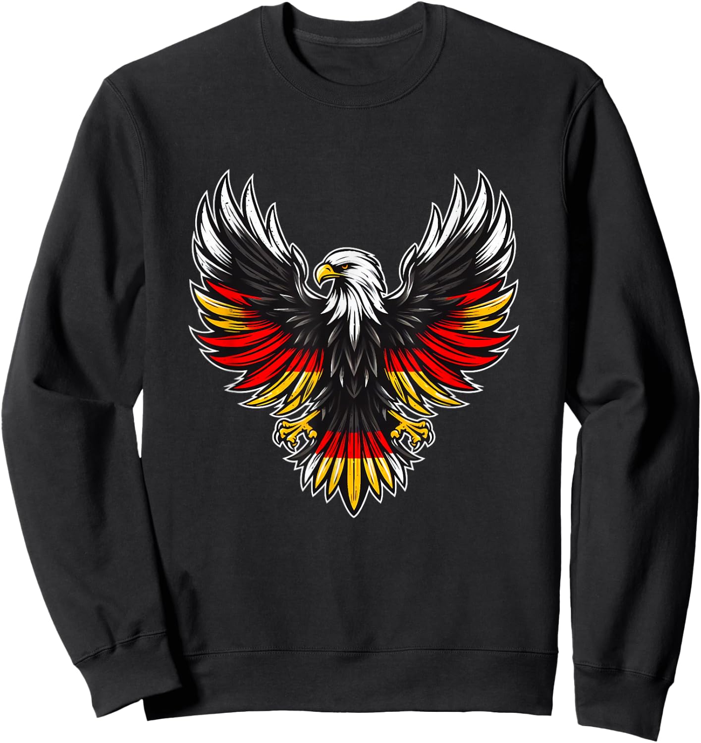 German Flag Eagle , Black, S Sweatshirt - Sweatshirt | Black