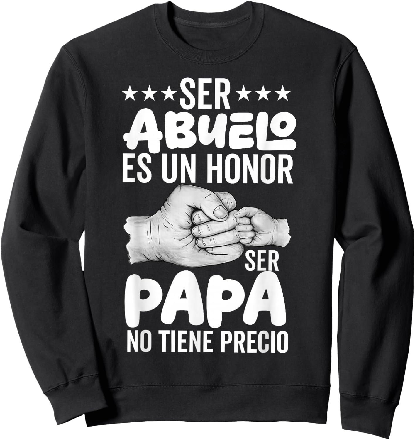 Dia Del Padre Camiseta para Un Papa En Espanol Regalo Papi Sweatshirt - Sweatshirt | Black