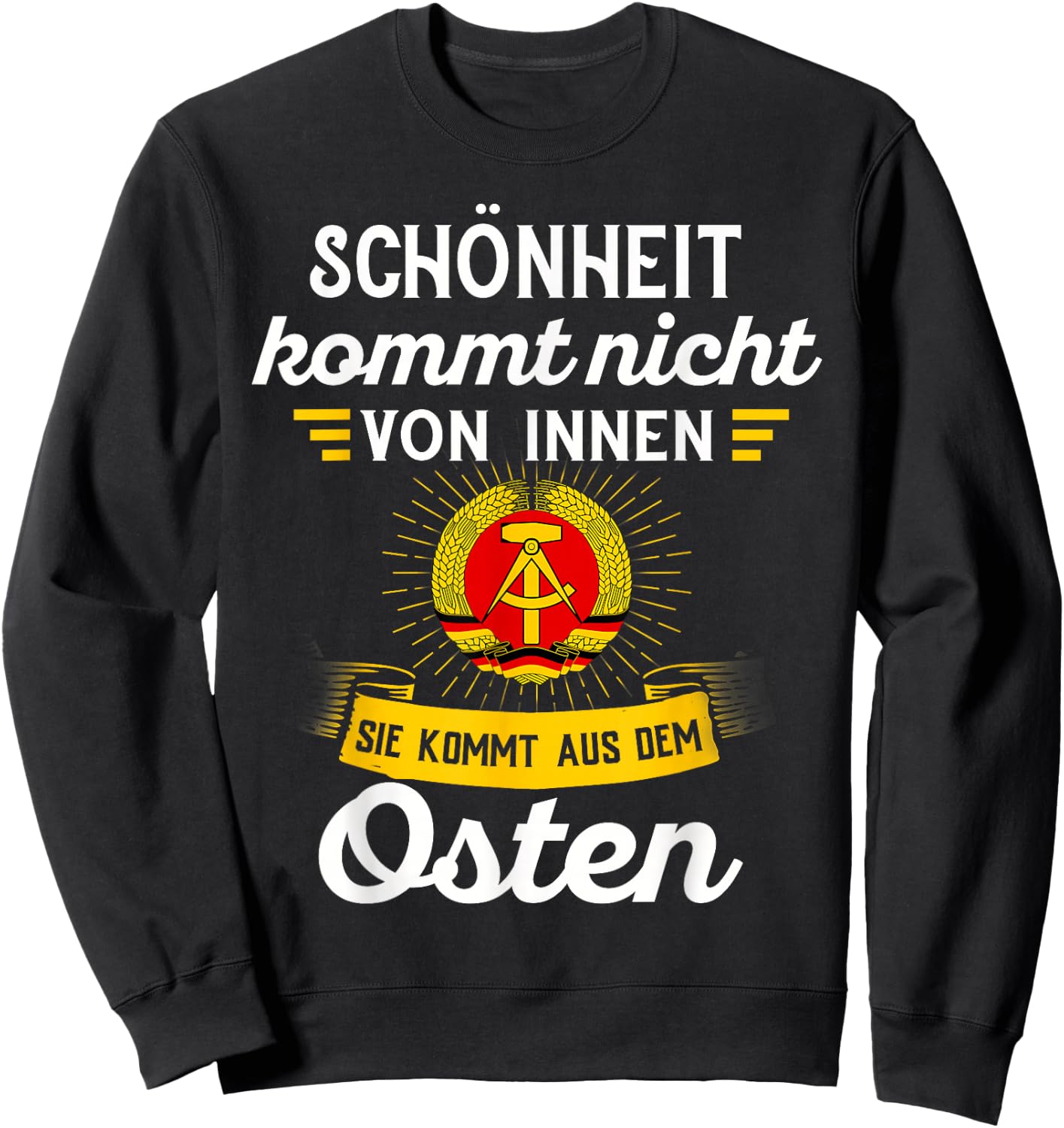 Ossi Gift Men's NVA East GDR Women's East Germany Sweatshirt - Sweatshirt | Black