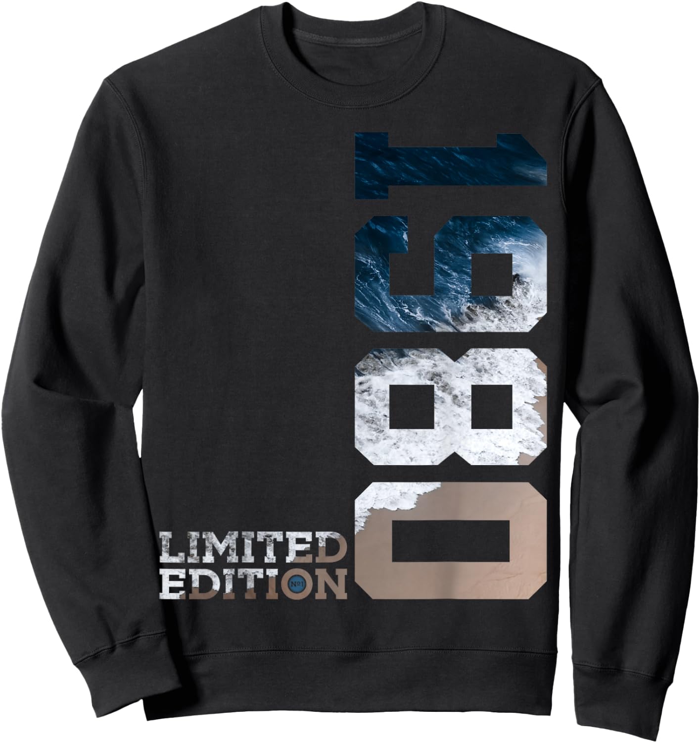 44 YEARS 44TH BIRTHDAY LIMITED EDITION 1980 , black Sweatshirt - Sweatshirt | Black