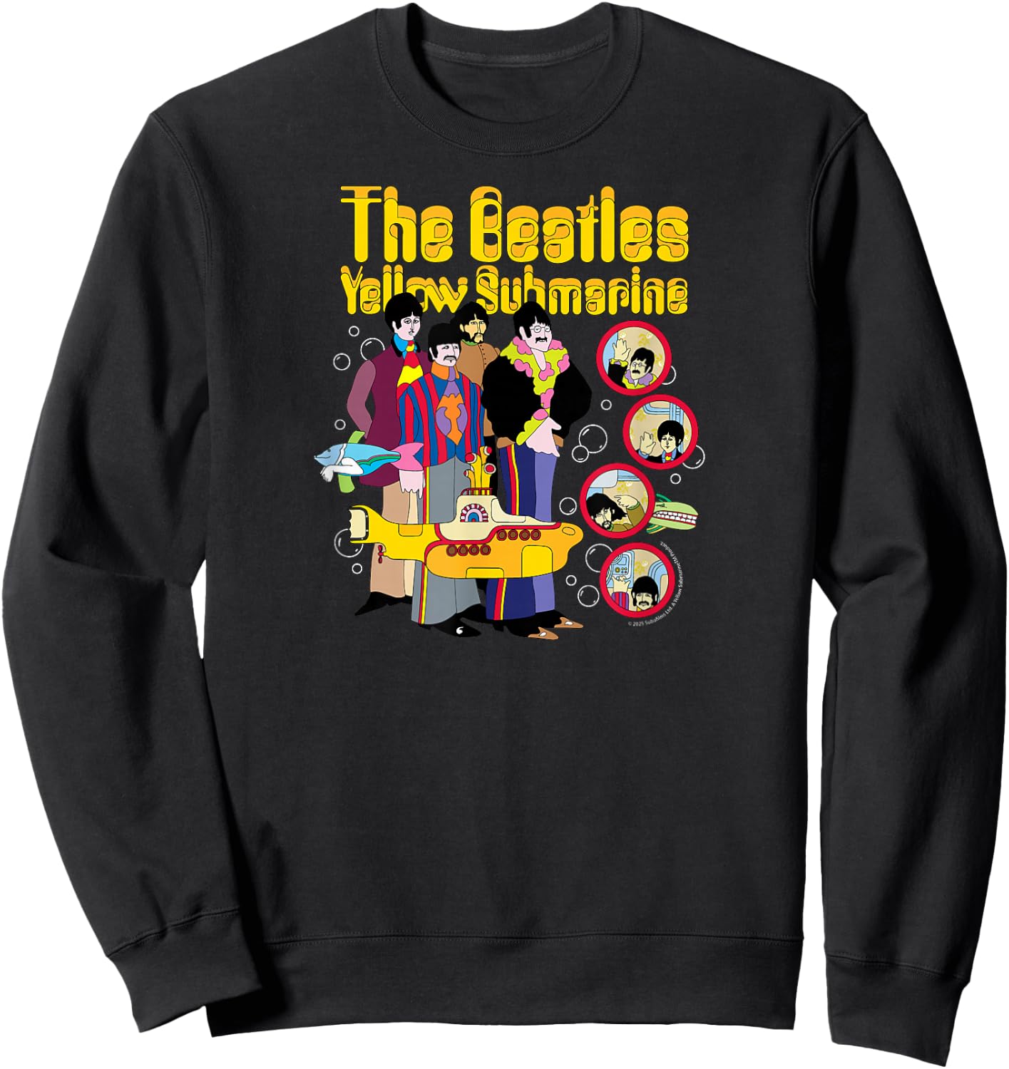 The Beatles - Yellow Submarine Adventure Sweatshirt - Sweatshirt | Black
