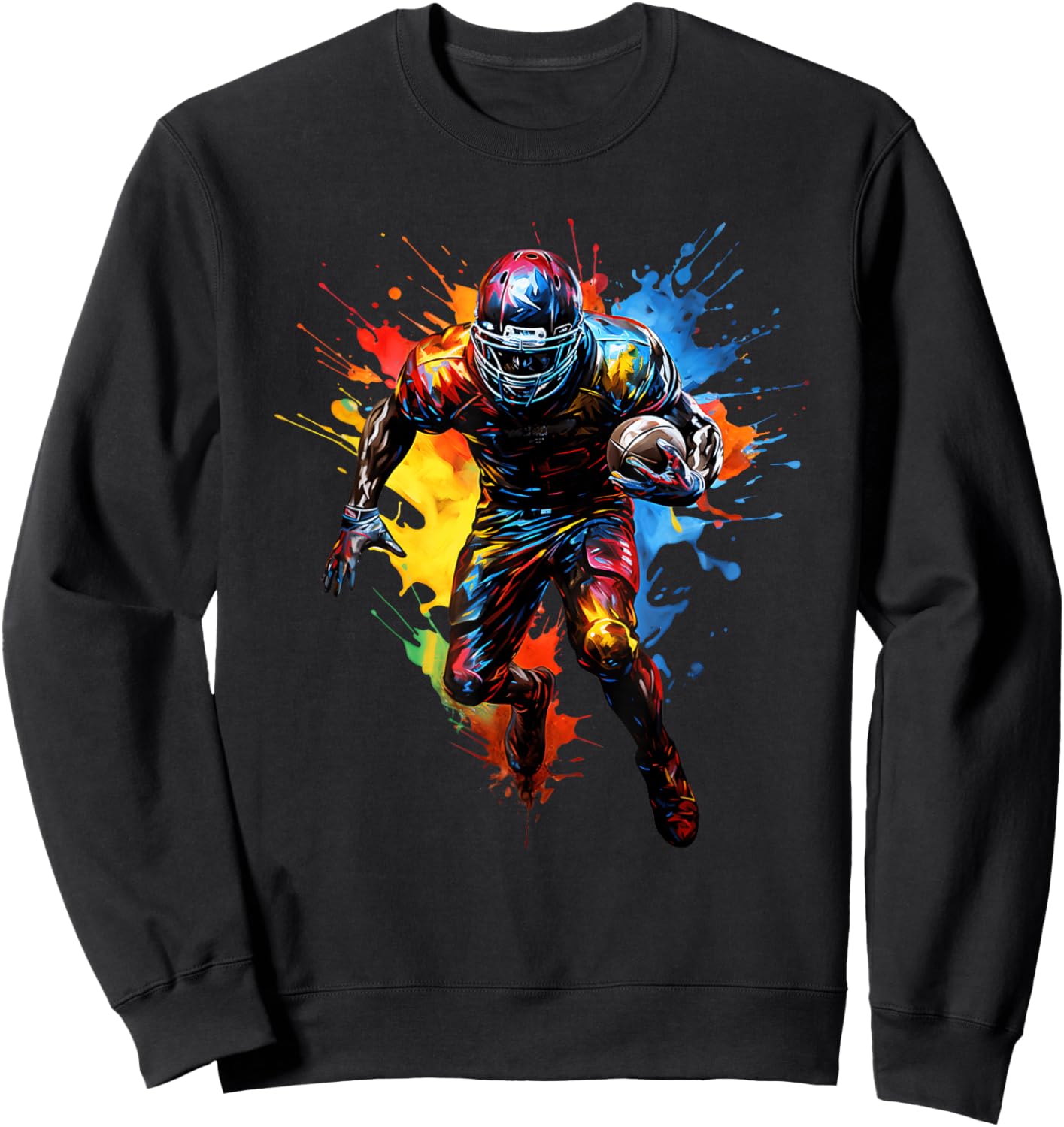 American Football Player Colour Sweatshirt - Sweatshirt | Black