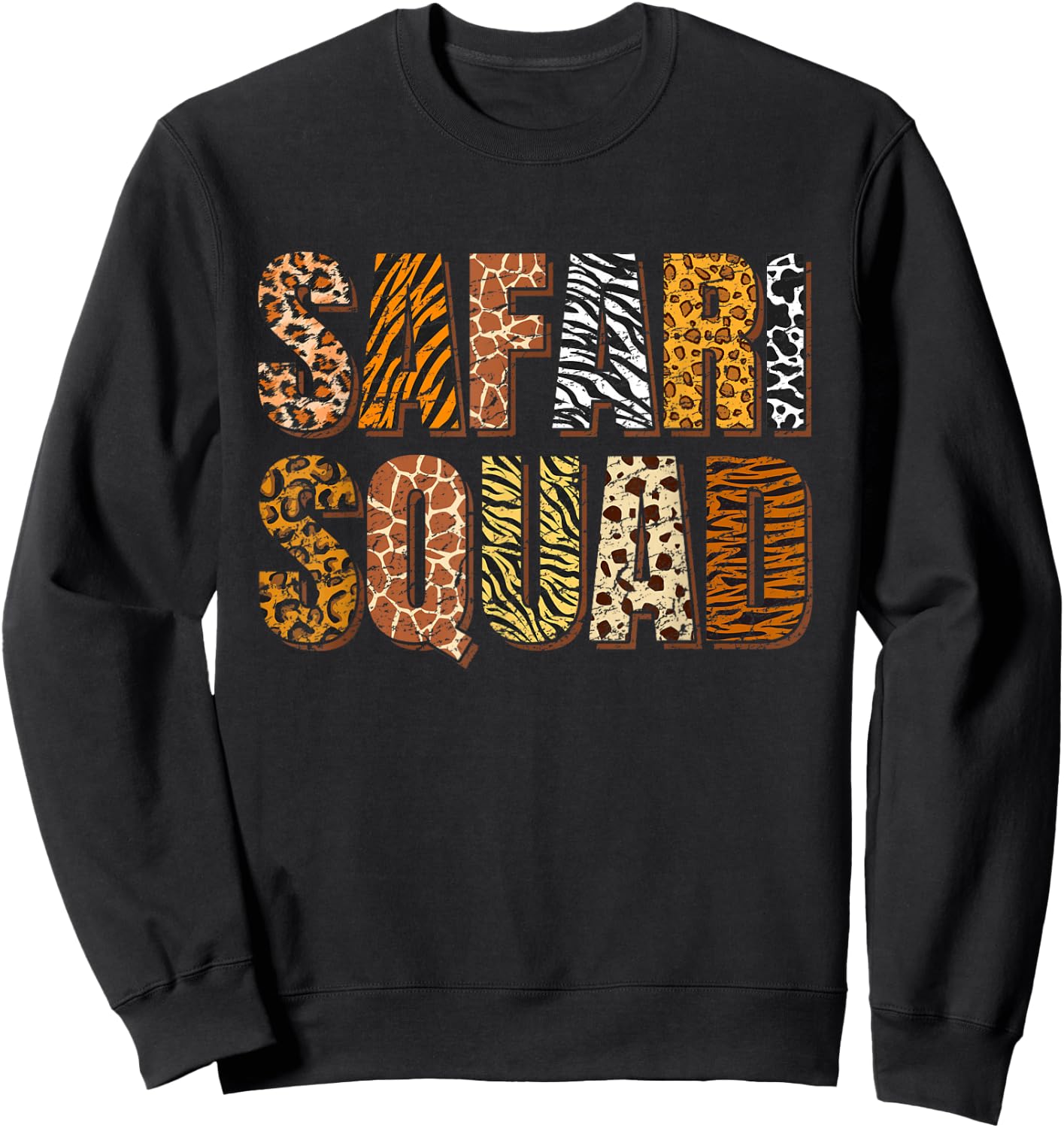 Safari Squad Vintage Sweatshirt - Sweatshirt | Black