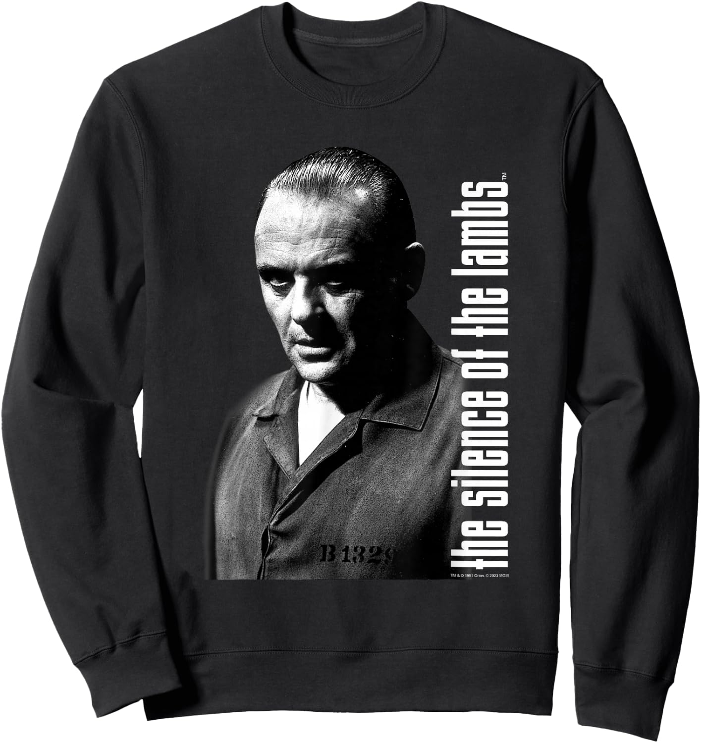 The Silence of the Lambs Hannibal Lecter Shaded Bust Sweatshirt - Sweatshirt | Black