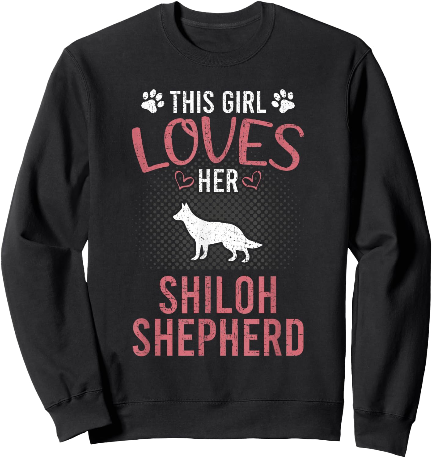 This Girl Loves Her Shiloh Shepherd Dog Lover Sweatshirt - Sweatshirt | Black
