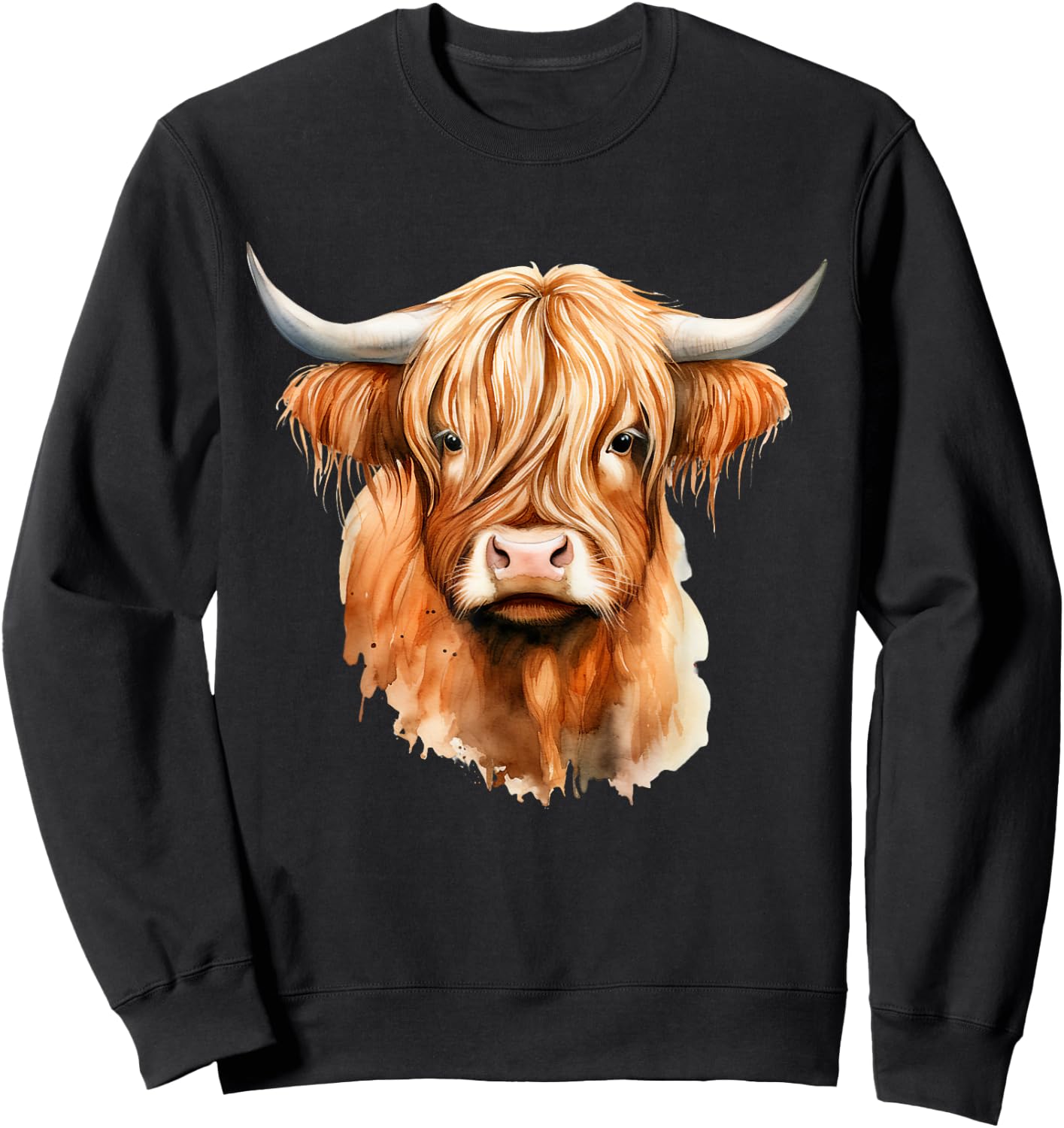 Western Shirts for Girls Men, Highland Cow Gifts Cow, Scottish Highland Cow, Western Wear, Highland Cow Sweatshirt - Sweatshirt | Black