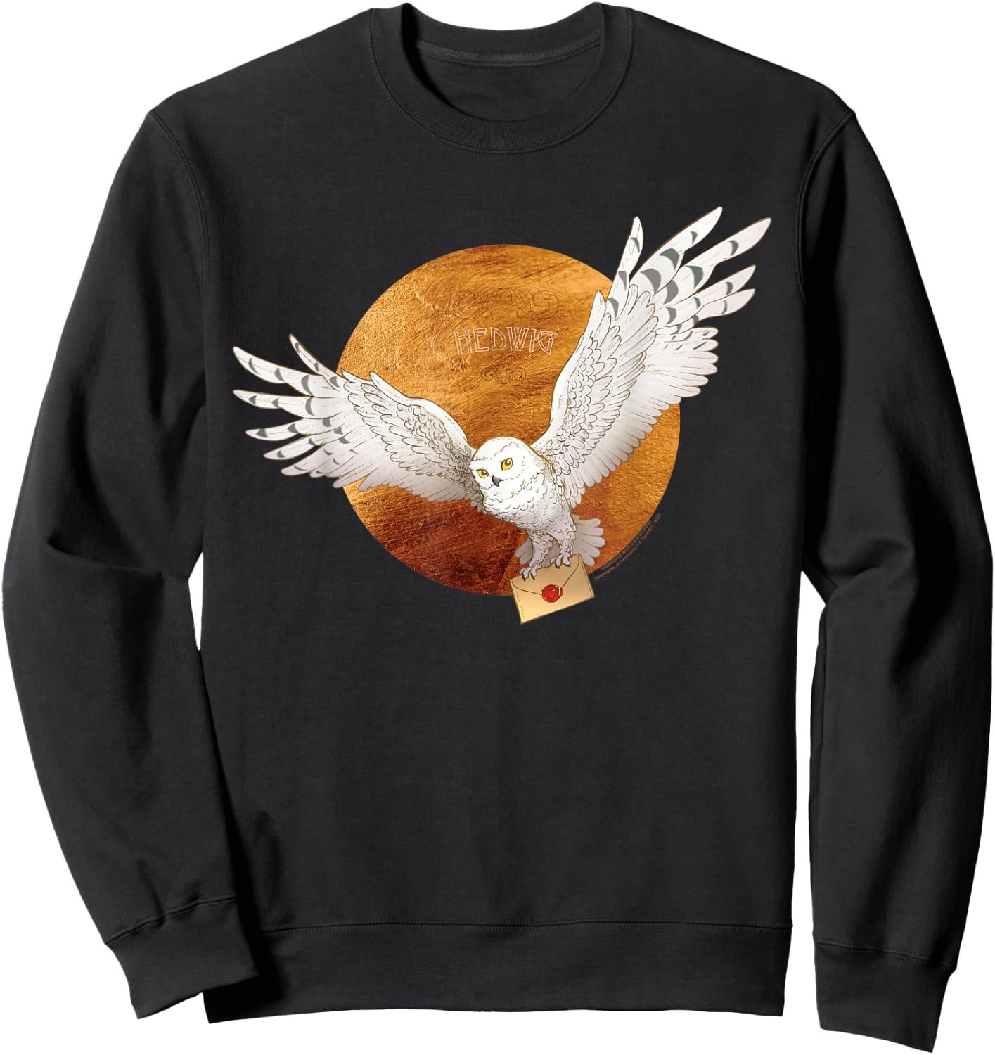 Harry Potter Hedwig Moon , black Sweatshirt - Sweatshirt | Black
