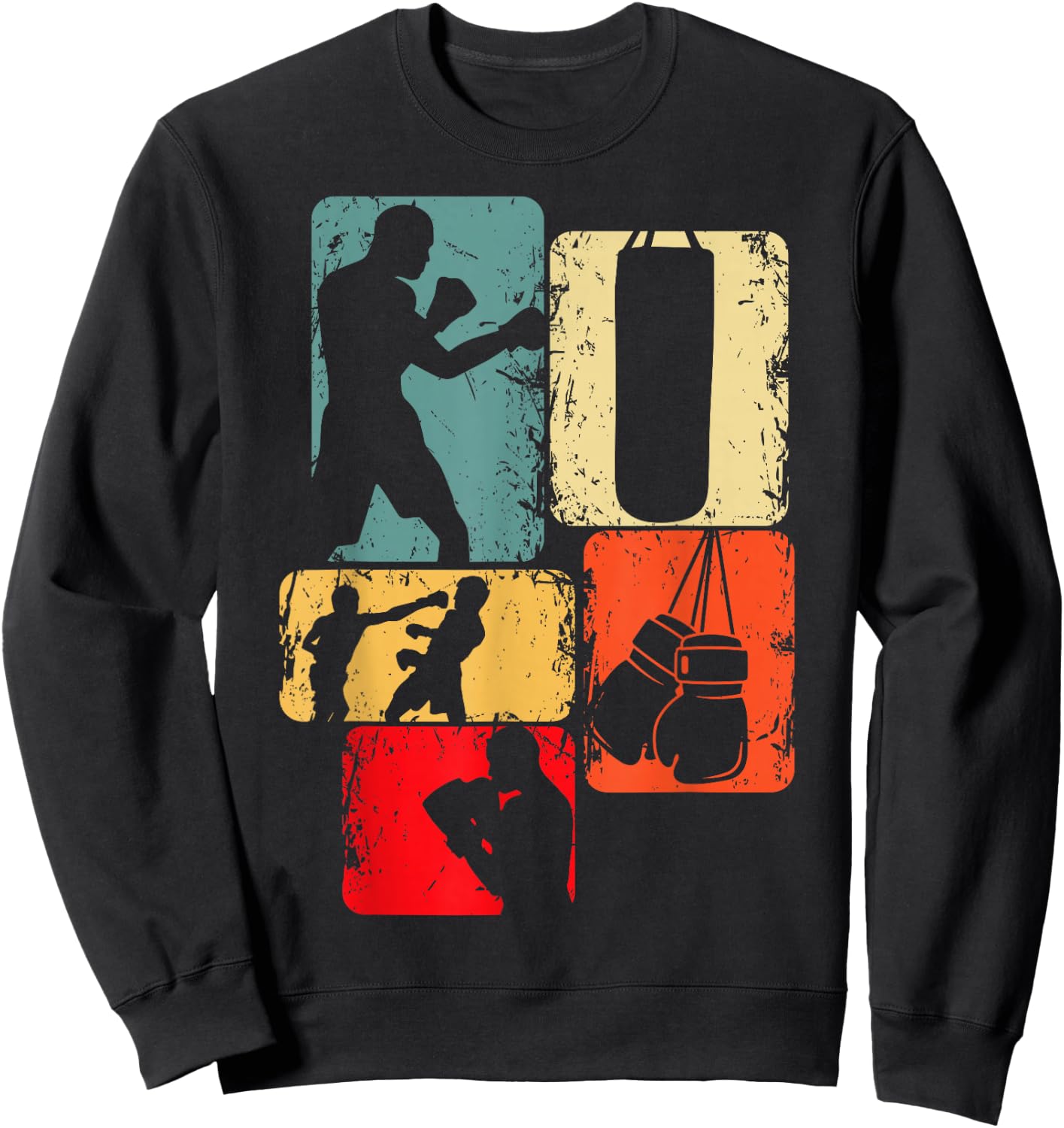 Boxer Boxing Boys' Children's Sweatshirt - Sweatshirt | Black