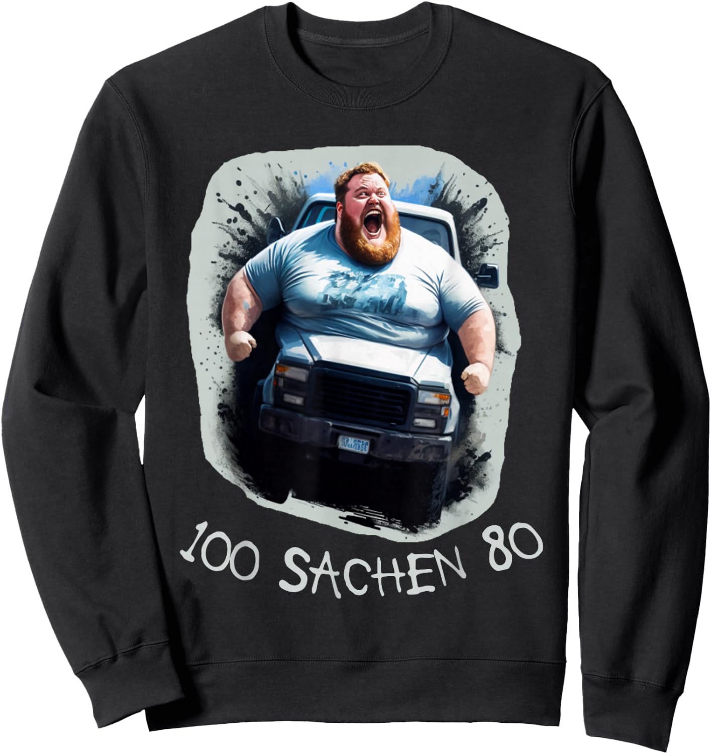 Rainer Mit AI Autofahrer Spruch Geschenk Sweatshirt - Sweatshirt | Black