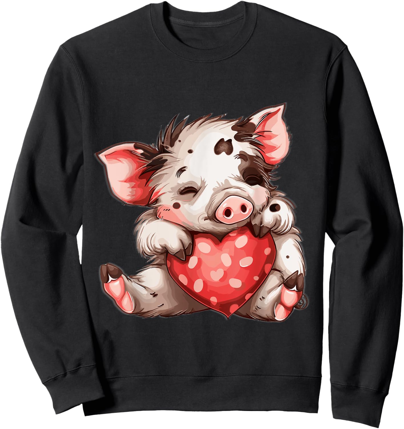 Kune Kune Pig Heart Kunekune Kune Kune Pig Girl Sweatshirt - Sweatshirt | Black
