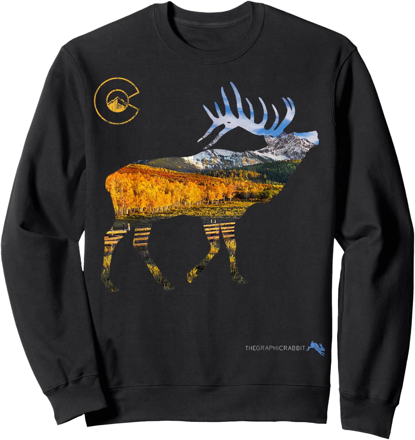 Colorado Elk Hunting Sweatshirt - Sweatshirt | Black
