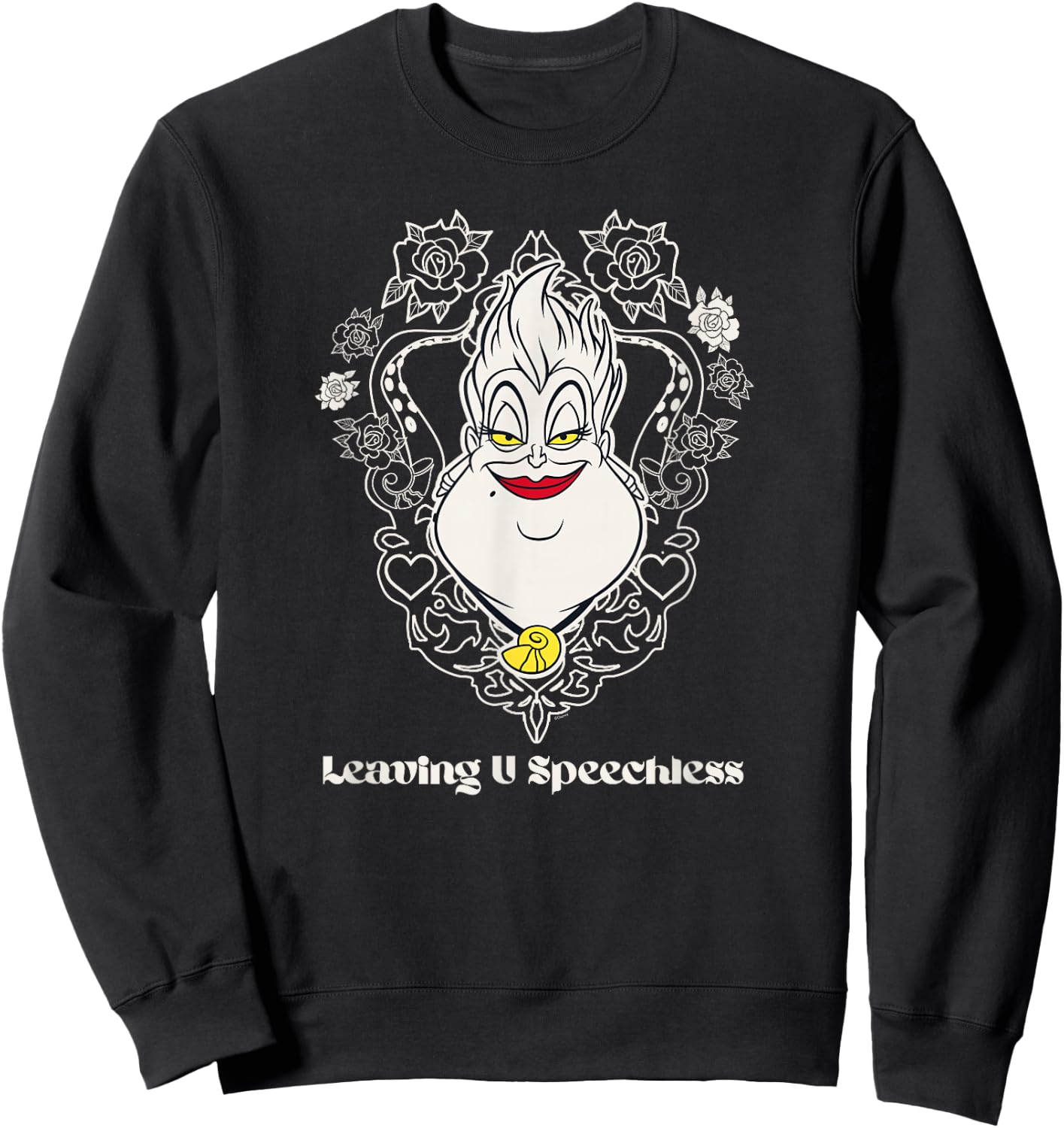 Disney Villains Ursula Little Mermaid Leaving U Speechless Sweatshirt - Sweatshirt | Black