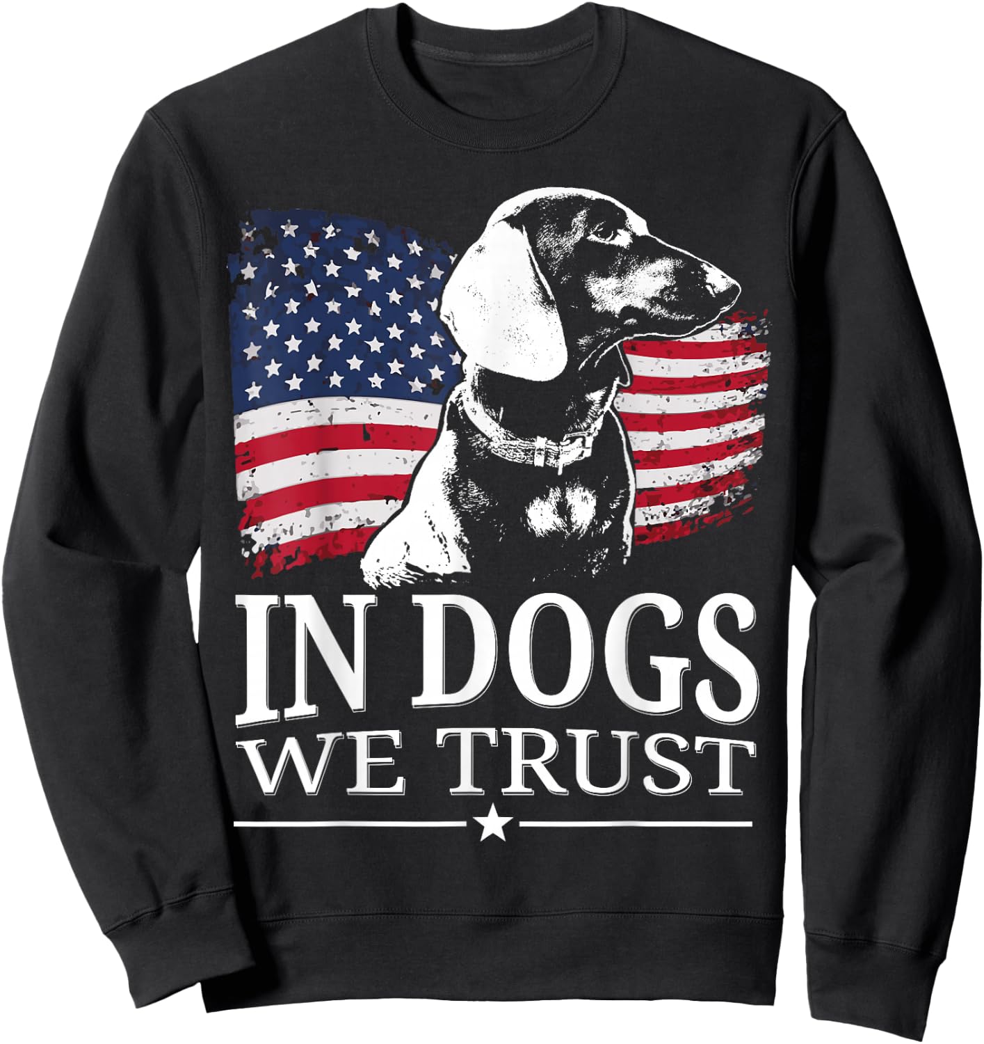Dachshund Doxie Wiener Sausage Dog Sweatshirt - Sweatshirt | Black