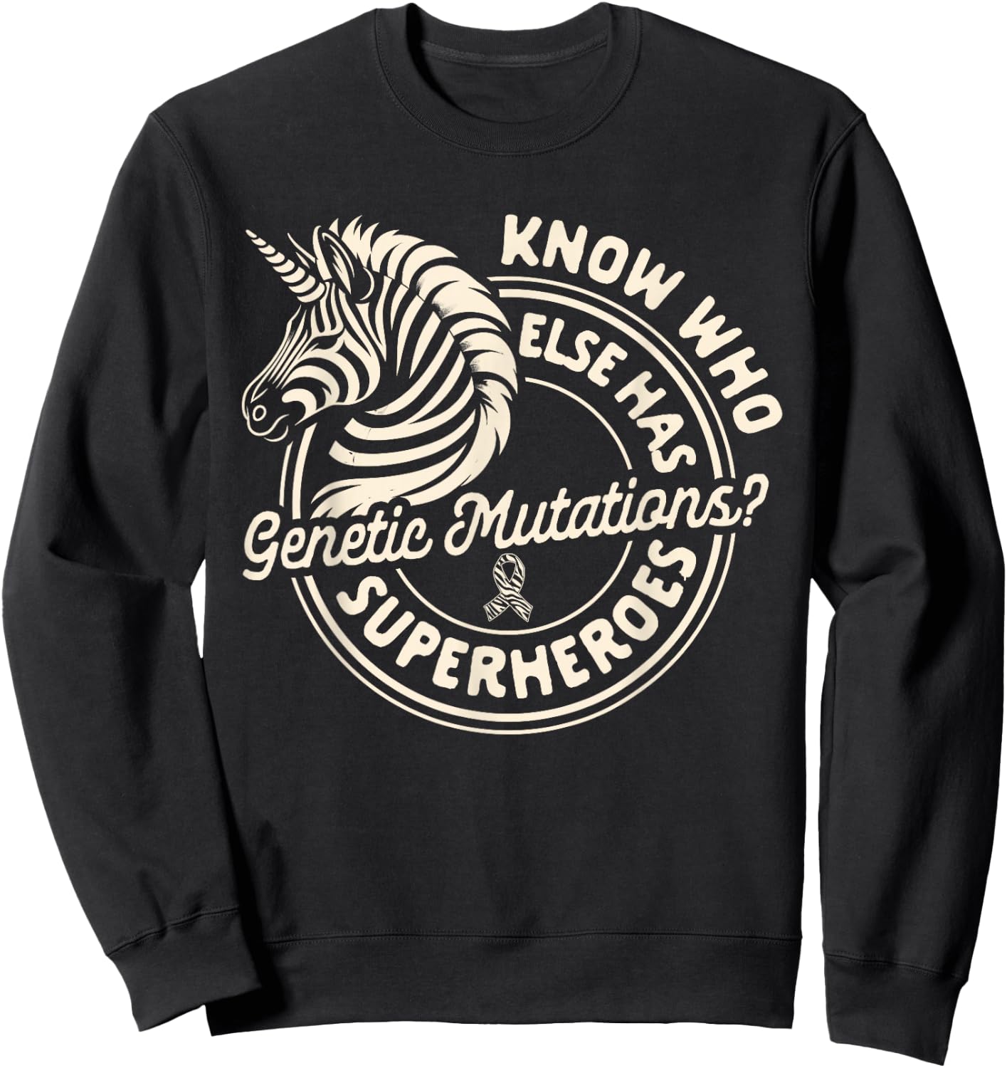 Rare Diseases Know Who Has Genetic Mutations Superheroes Sweatshirt - Sweatshirt | Black
