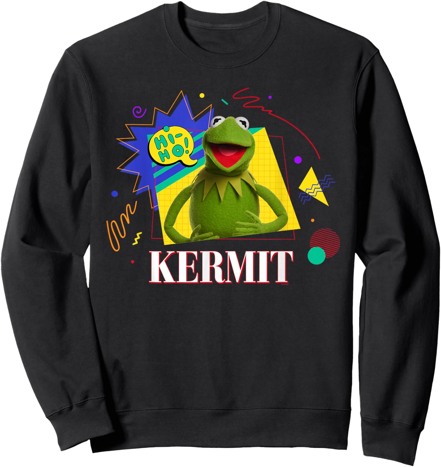 Disney Muppets Kermit the Frog Retro ’90s Muppet Matching Sweatshirt - Sweatshirt | Black