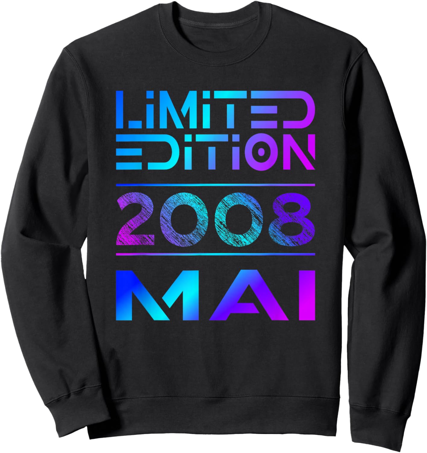 Limited Edition Mai 2008 Junge Mädchen 18. Geburtstag Sweatshirt - Sweatshirt | Black