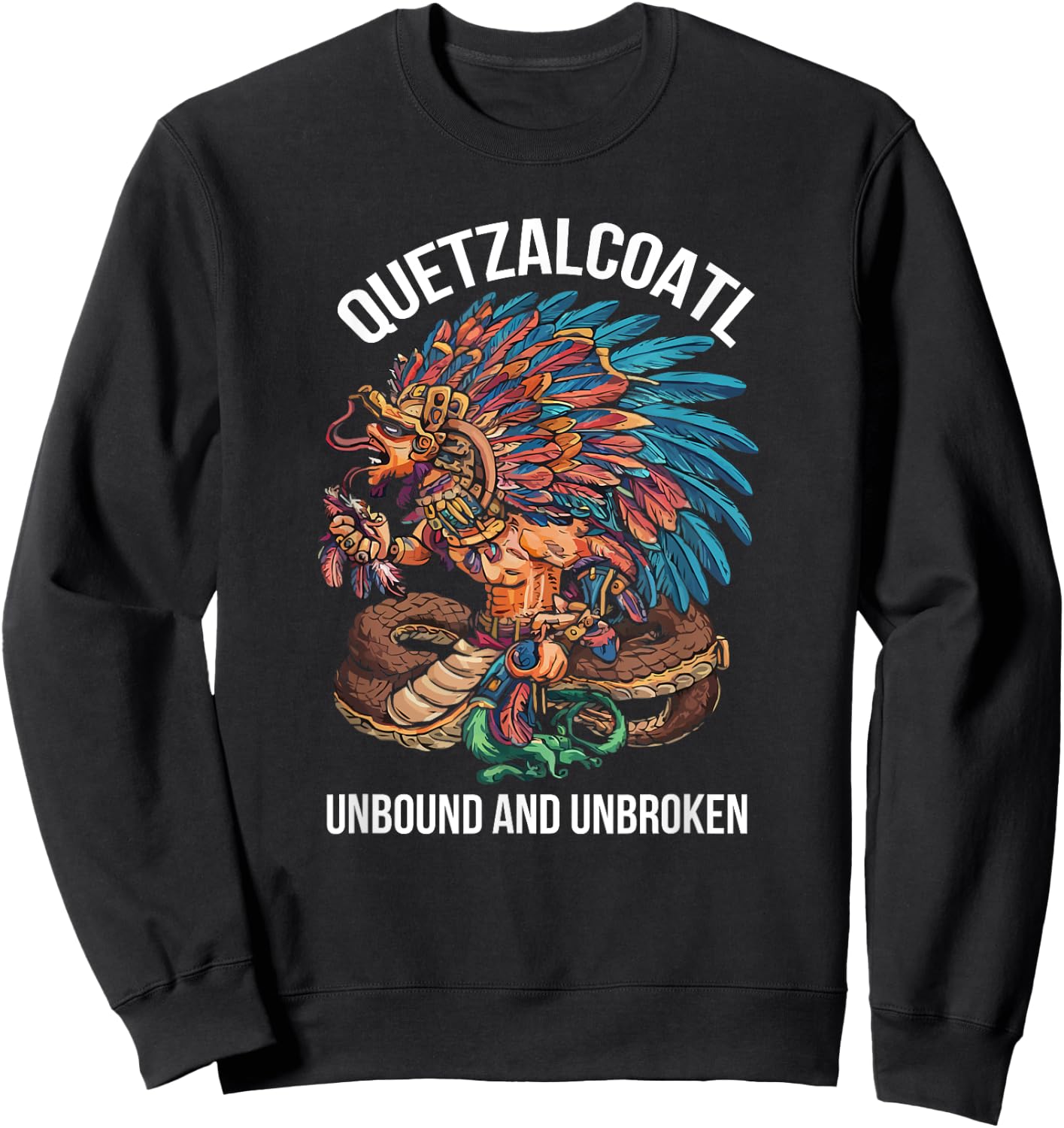Aztec God Aztec Culture Mayan Indigenous Quetzalcoatl Sweatshirt - Sweatshirt | Black