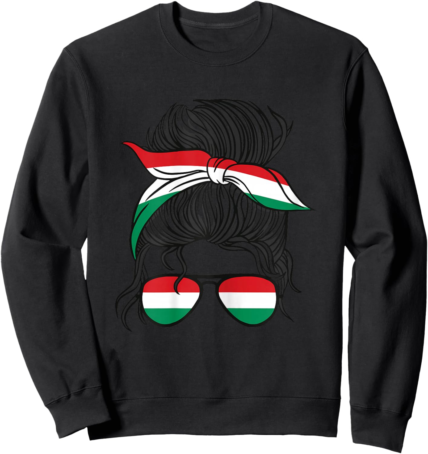 Magyarország Mädchen Ungarn Mädchen Magyar Frauen Ungarische Flagge Sweatshirt - Sweatshirt | Black
