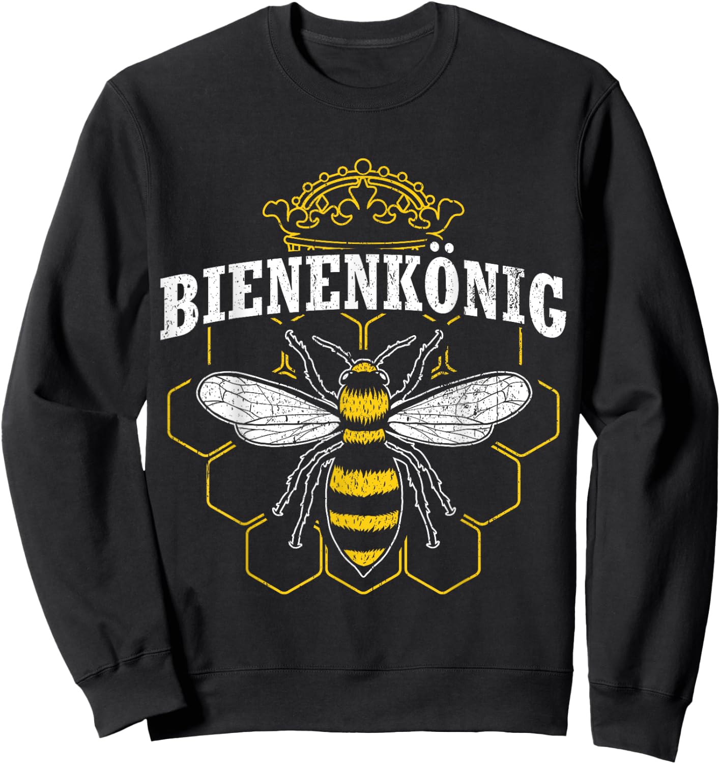 Men's Bee King | Beekeeper Gift Beekeeping Bee Breeder Bee , black, s Sweatshirt - Sweatshirt | Black
