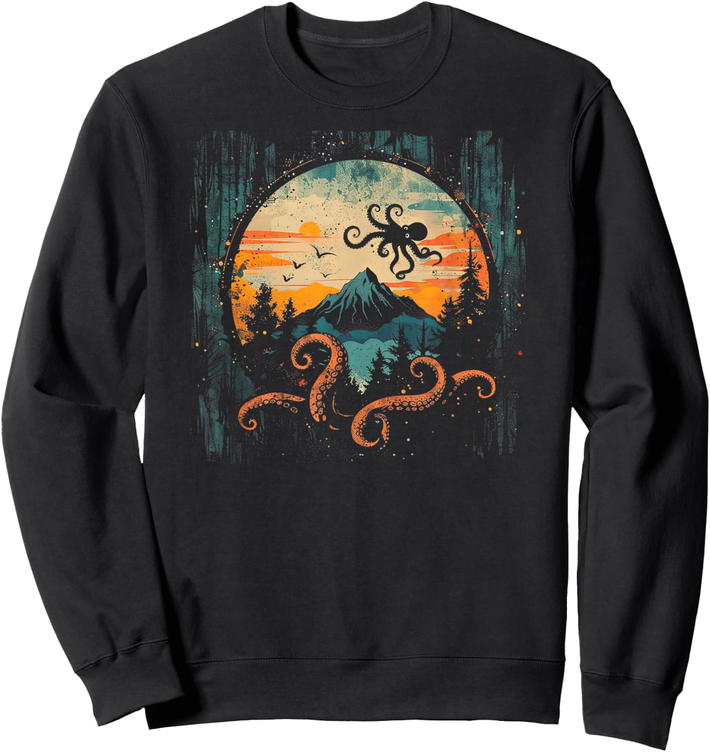 Octopus Shirt / Rhythmic Sweatshirt - Sweatshirt | Black