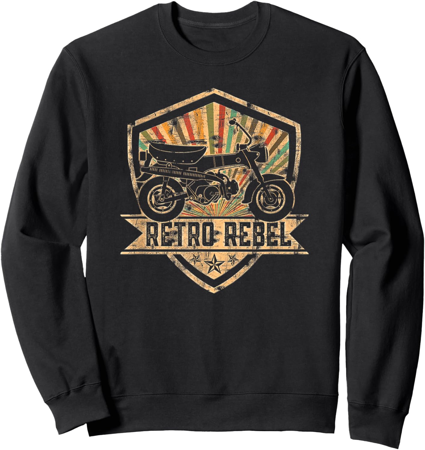 Dax Moped Retro Rebel Japanese Classic , Black, S Sweatshirt - Sweatshirt | Black