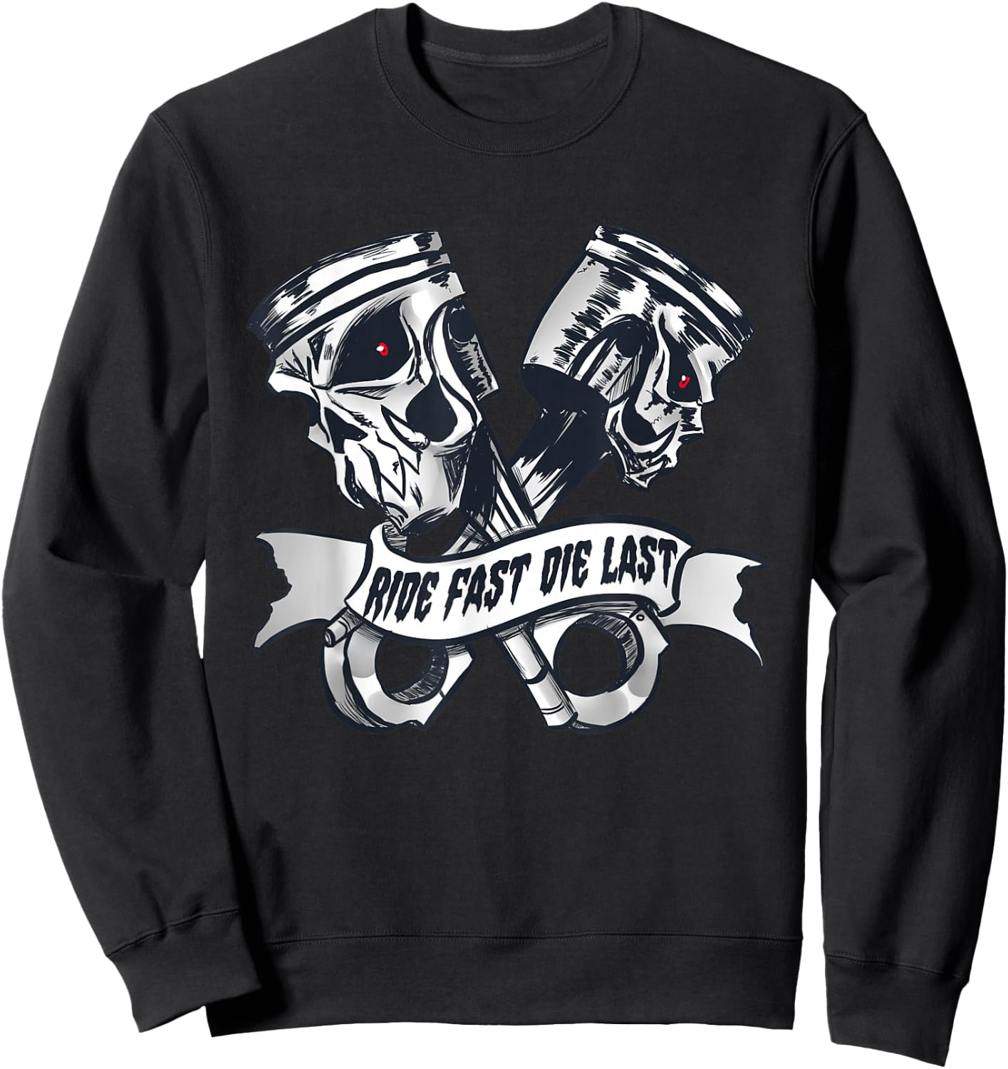 Ride Fast Die Last bikers Sweatshirt - Sweatshirt | Black