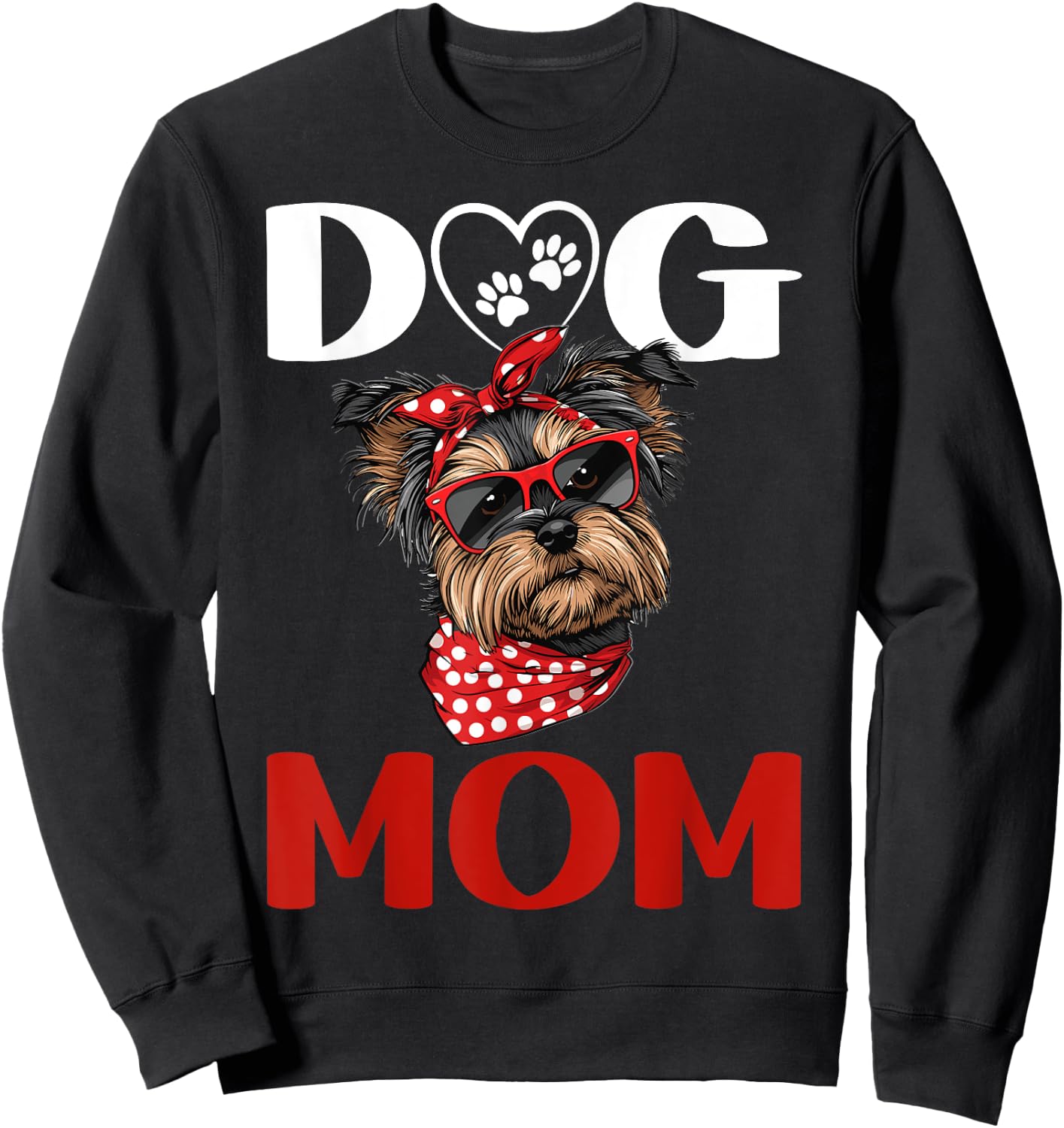 Yorkie Yorkshire Terrier Dog Dog Mom Sweatshirt - Sweatshirt | Black
