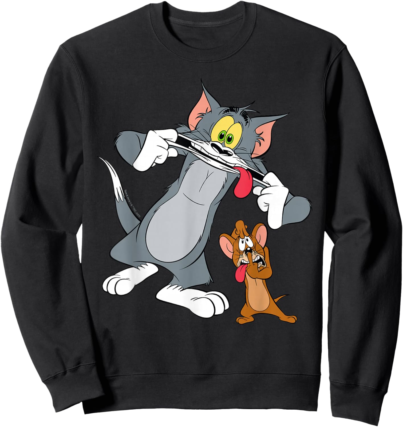 Tom and Jerry Funny Faces Sweatshirt - Sweatshirt | Black