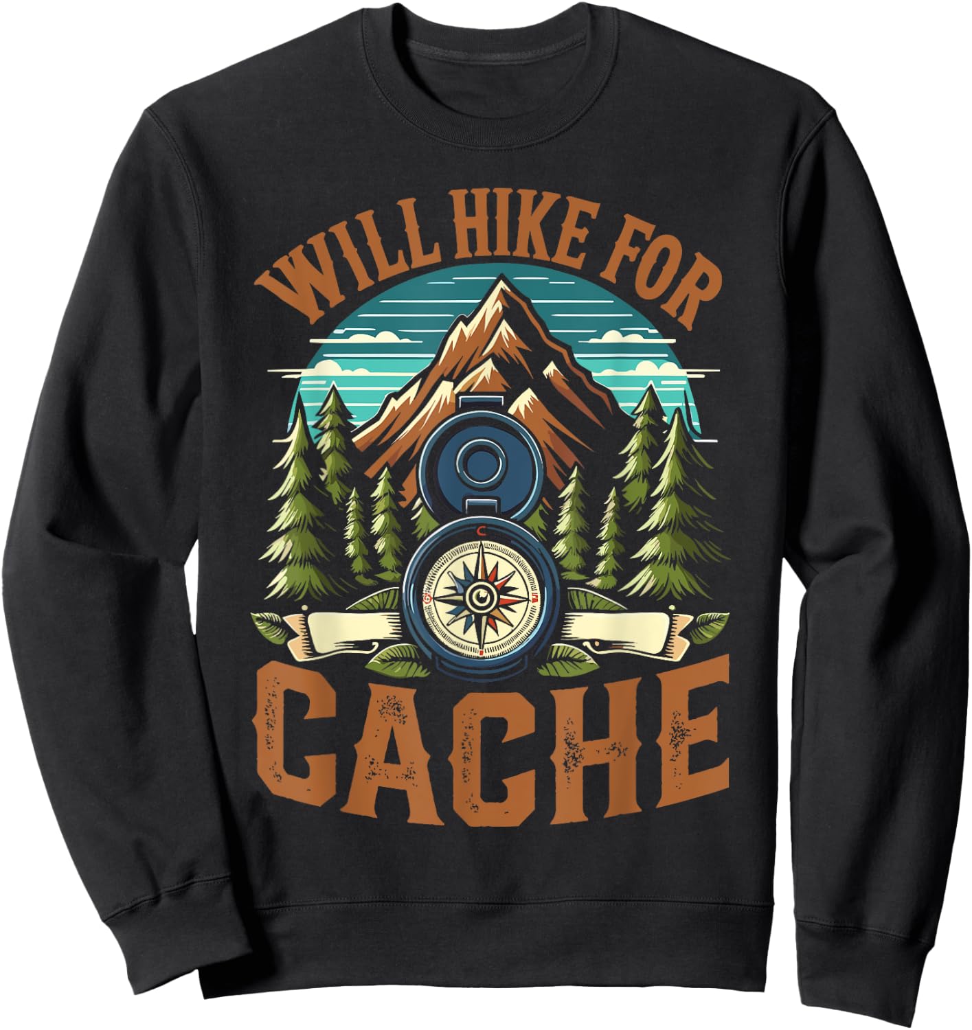 Geocache Enthusiasts Geocaching Sweatshirt - Sweatshirt | Black