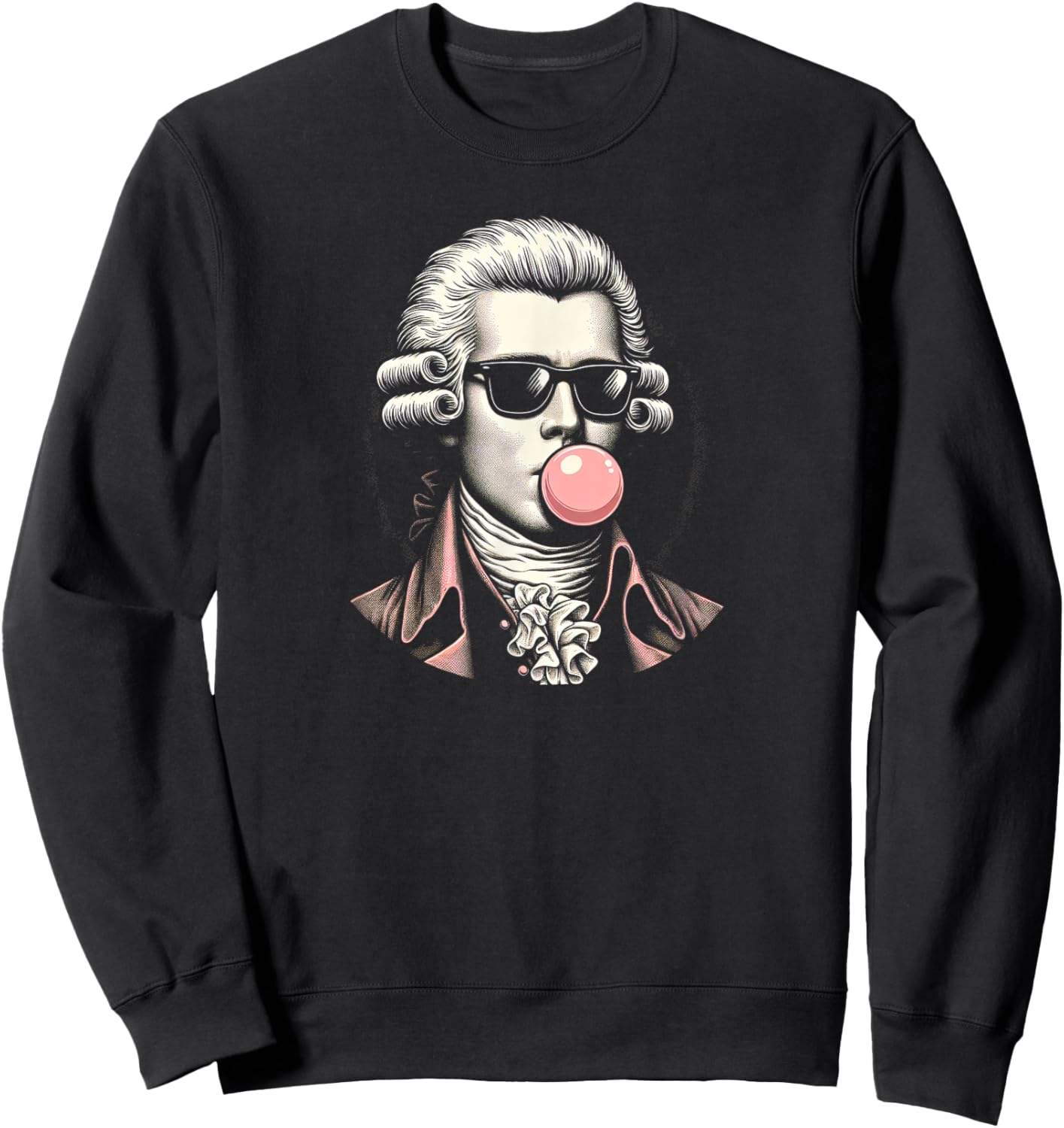 George Washington with Pink Gum Sweatshirt - Sweatshirt | Black