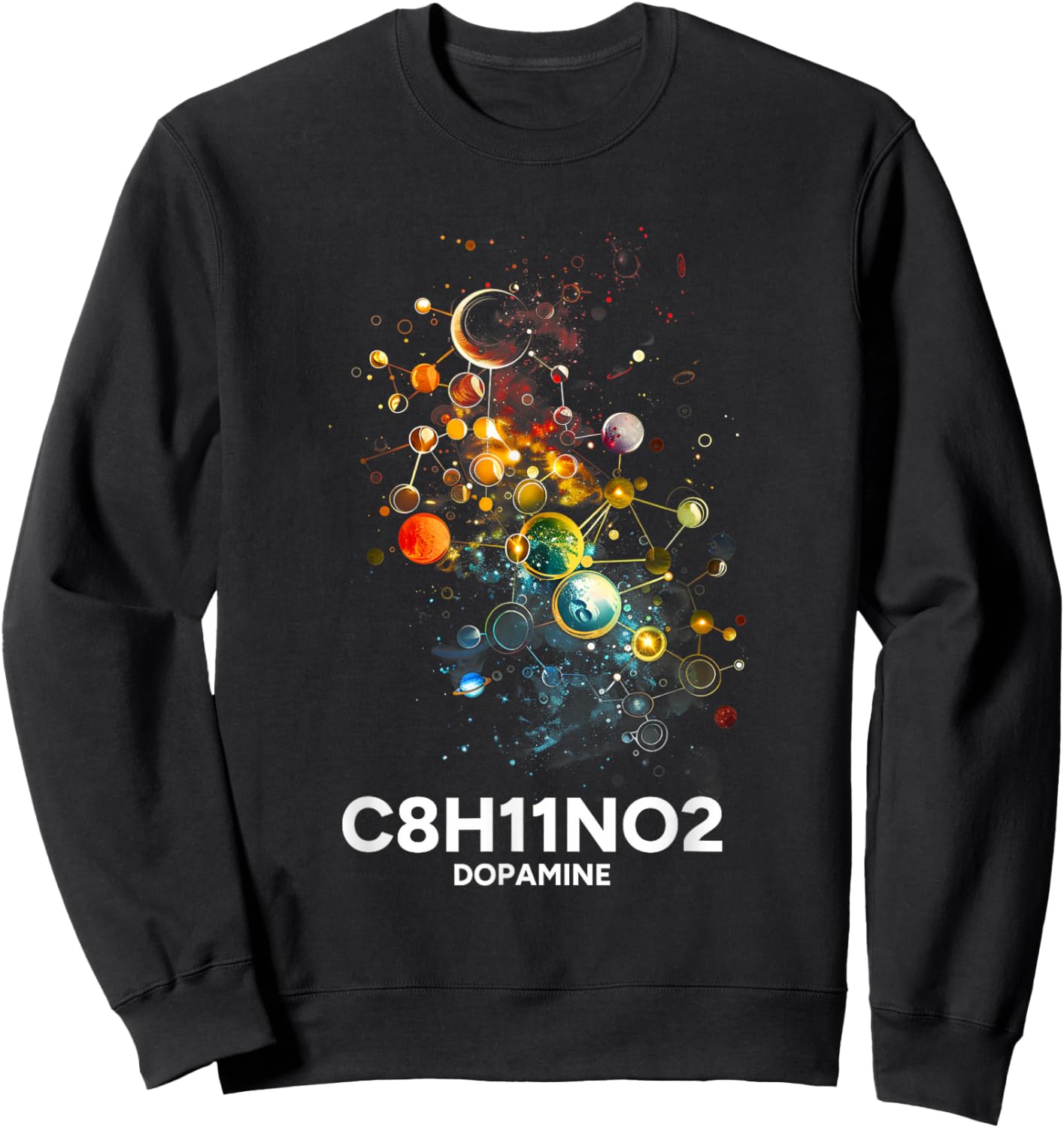 Dopamin Molekül Chemie Wissenschaft Chemie Liebe Sweatshirt - Sweatshirt | Black