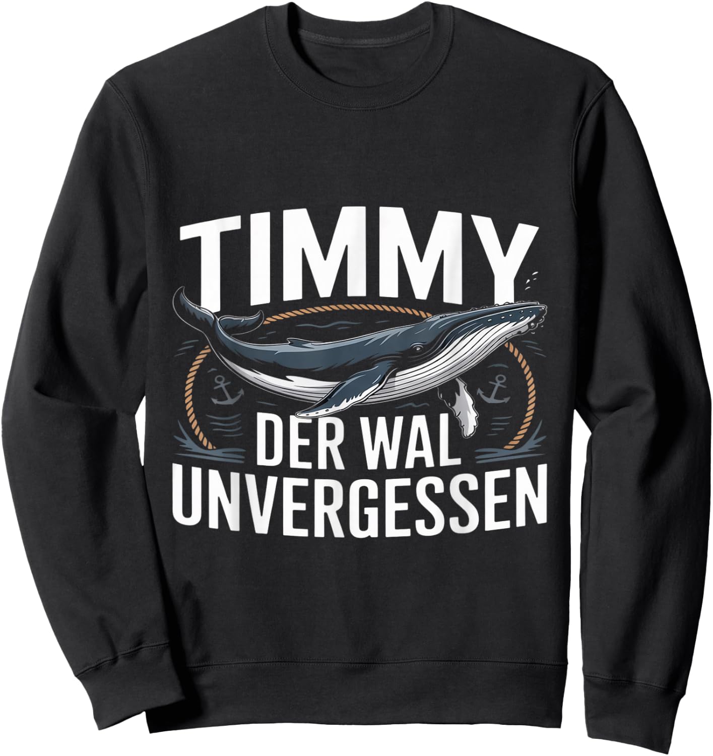 Unvergessen Timmy Hope Der Buckelwal Sweatshirt - Sweatshirt | Black