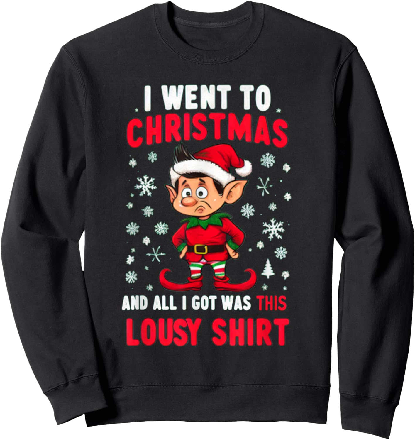 Fun Christmas Grab Bag Gifts for Adults Sweatshirt - Sweatshirt | Black