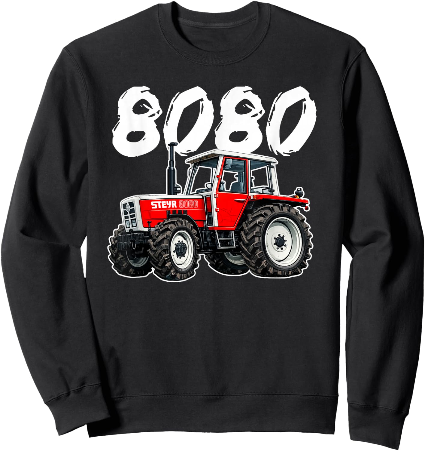 Steyr Austria Laster Landwirtschaft Trecker 8080 Traktor Sweatshirt - Sweatshirt | Black