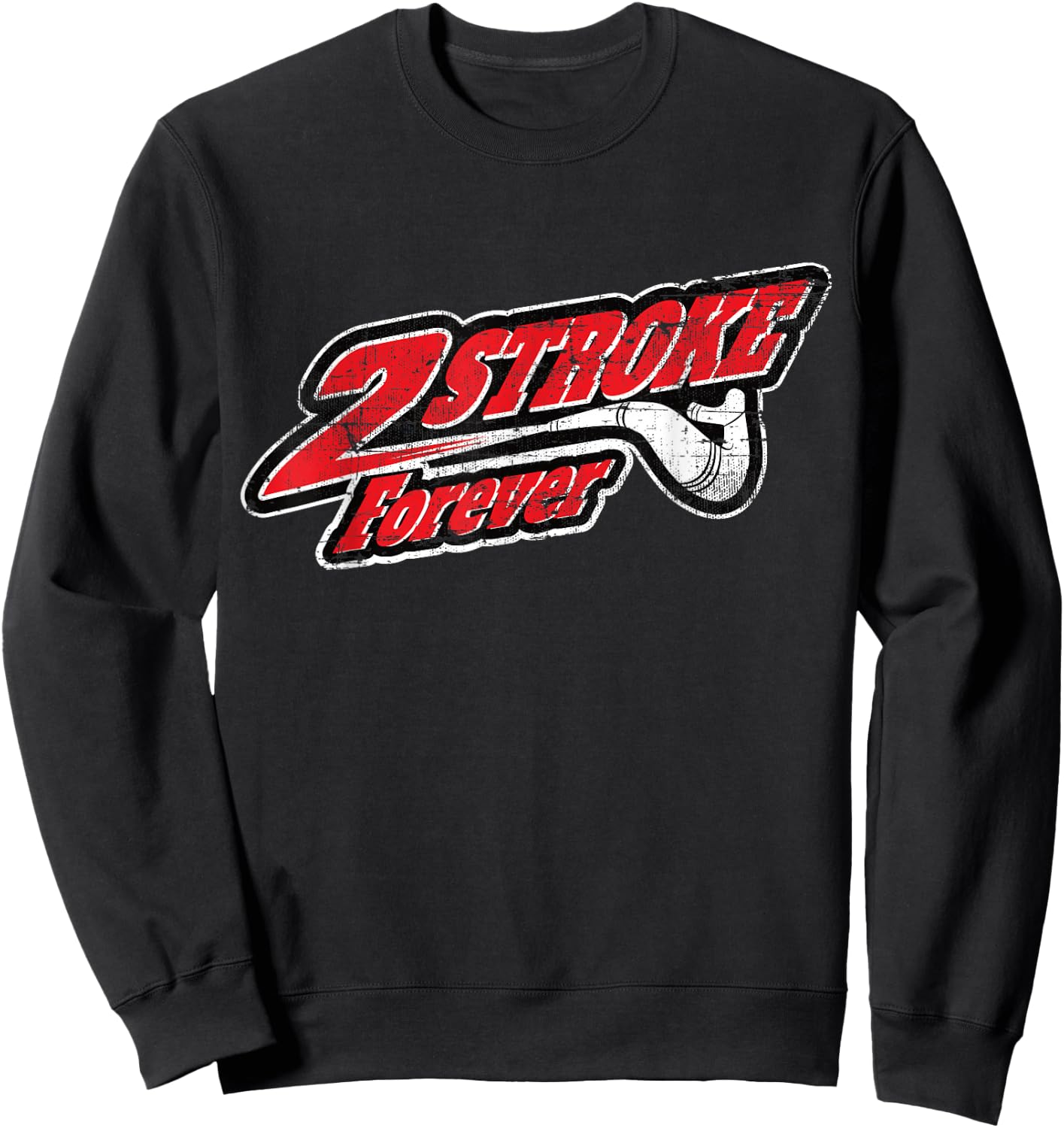 2-Takt Forever für alle Motocross- und Enduro-Fahrer Sweatshirt - Sweatshirt | Black