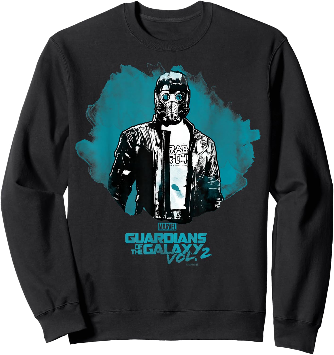Marvel Guardians Of The Galaxy Vol. 2 Star-Lord Painted Sweatshirt - Sweatshirt | Black