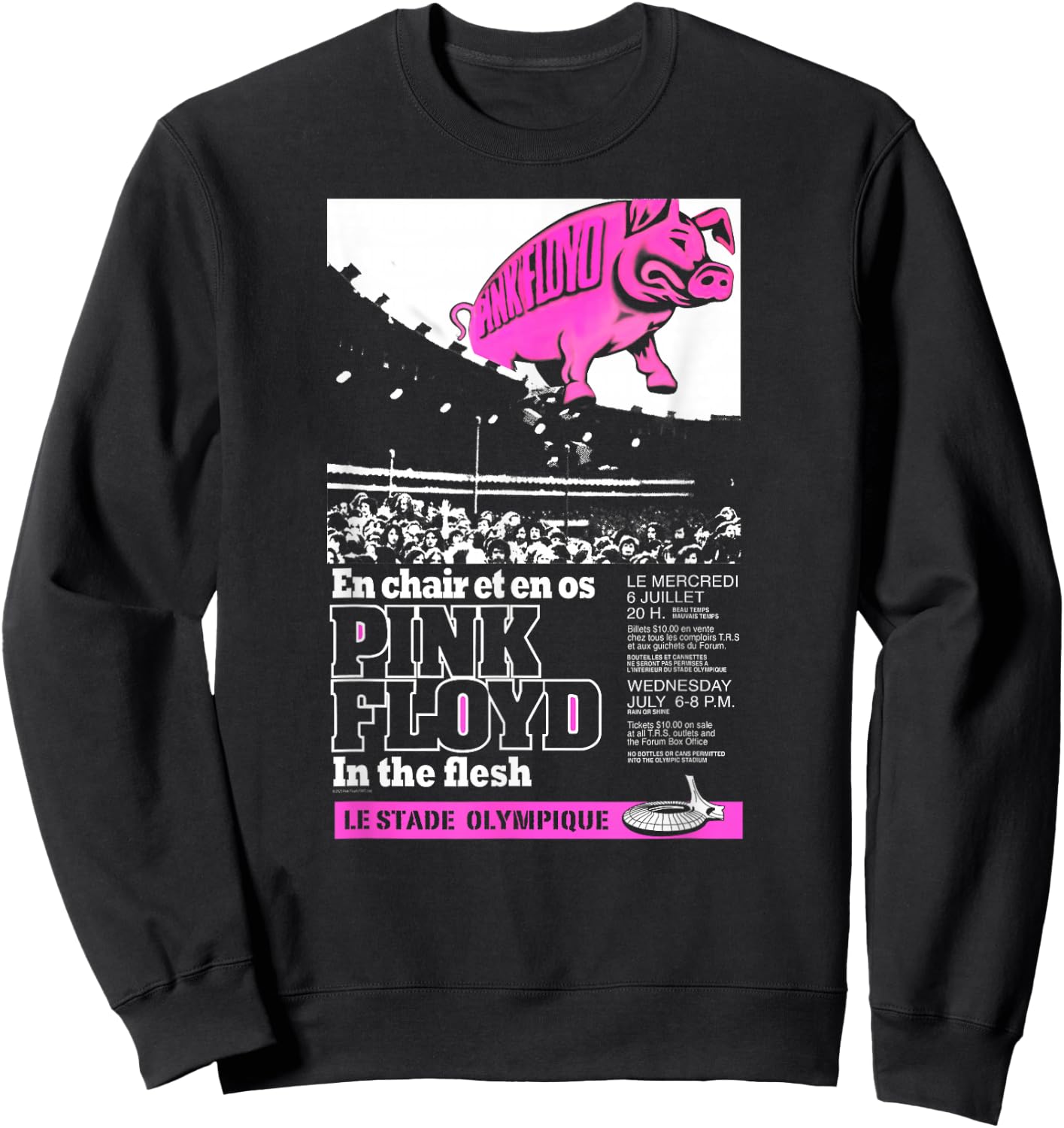 Pink Floyd Le Stade Olympique , black Sweatshirt - Sweatshirt | Black