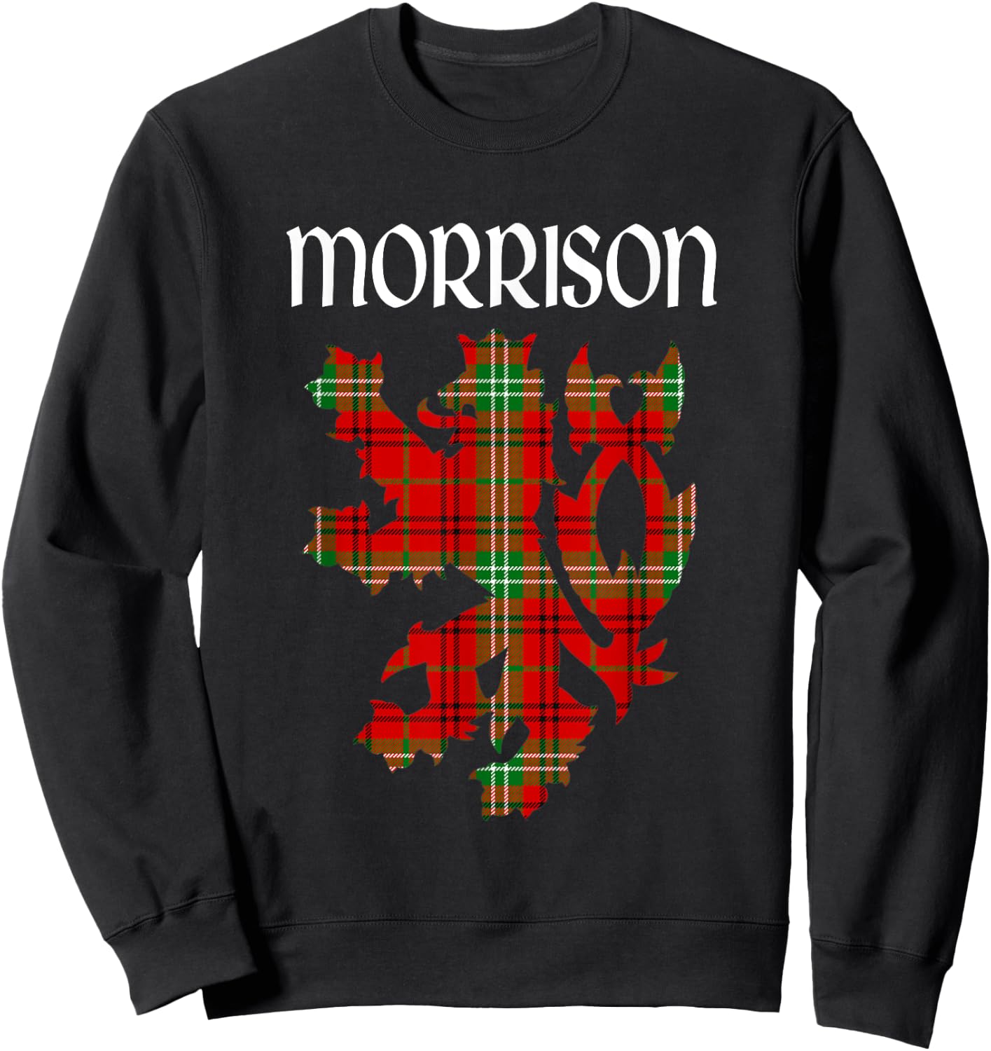Clan Morrison Tartan Scottish Family Name Scotland Pride Sweatshirt - Sweatshirt | Black