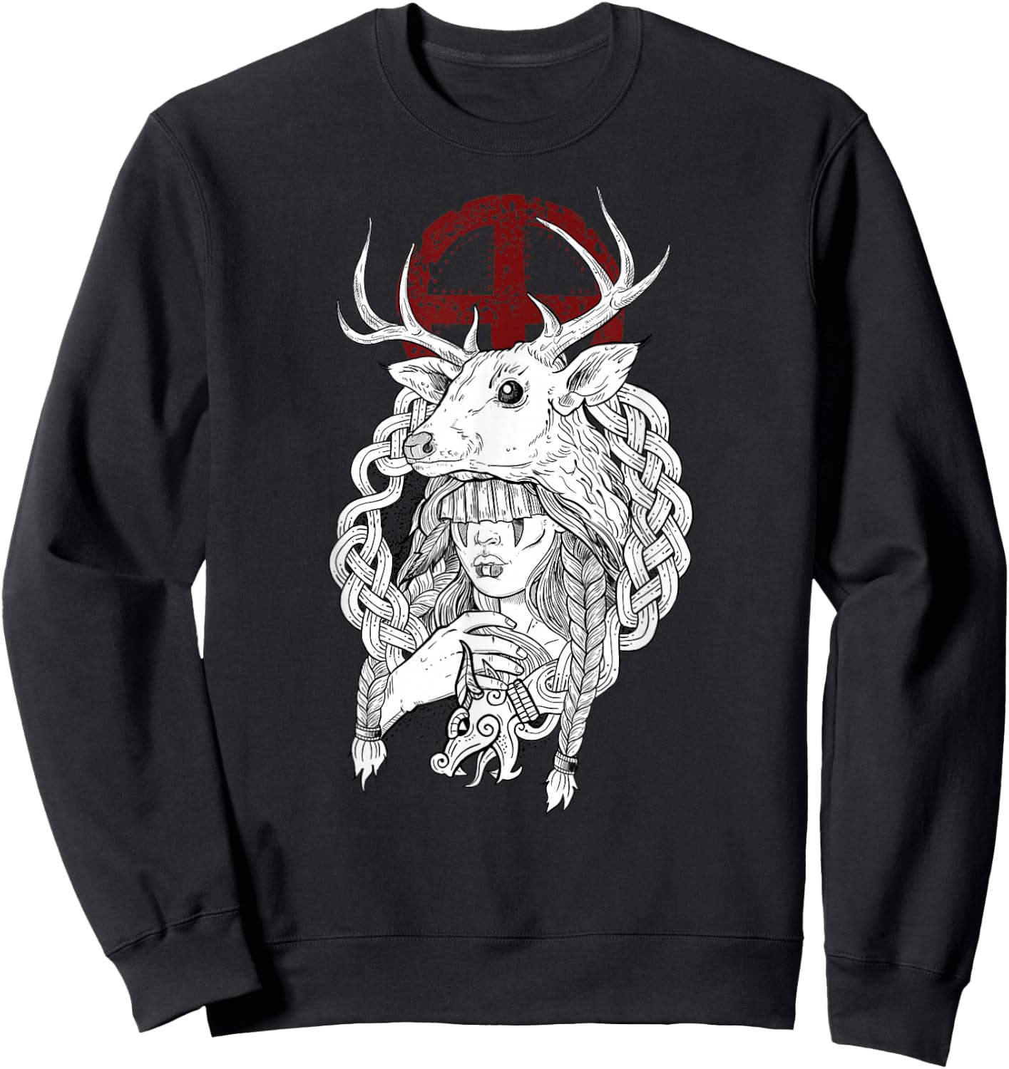 Heilung Schamanenhemd für Wikinger Sweatshirt - Sweatshirt | Black