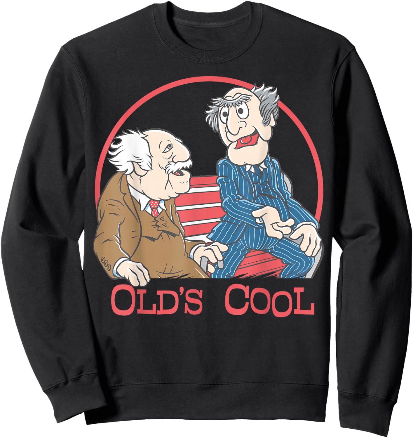 Disney The Muppets Statler and Waldorf Old's Cool Sweatshirt - Sweatshirt | Black