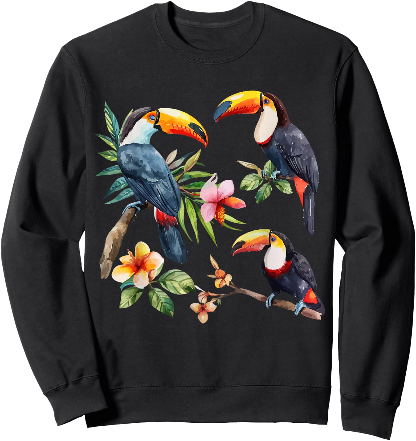 Tukan Aquarell Sweatshirt - Sweatshirt | Black