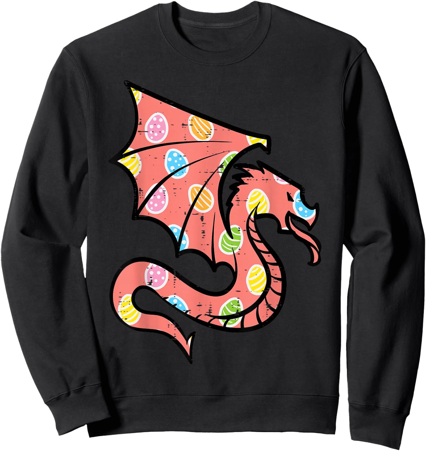 Easter Dragon Eggs Hunting Women Girls Boys Kids Men Youth Sweatshirt - Sweatshirt | Black