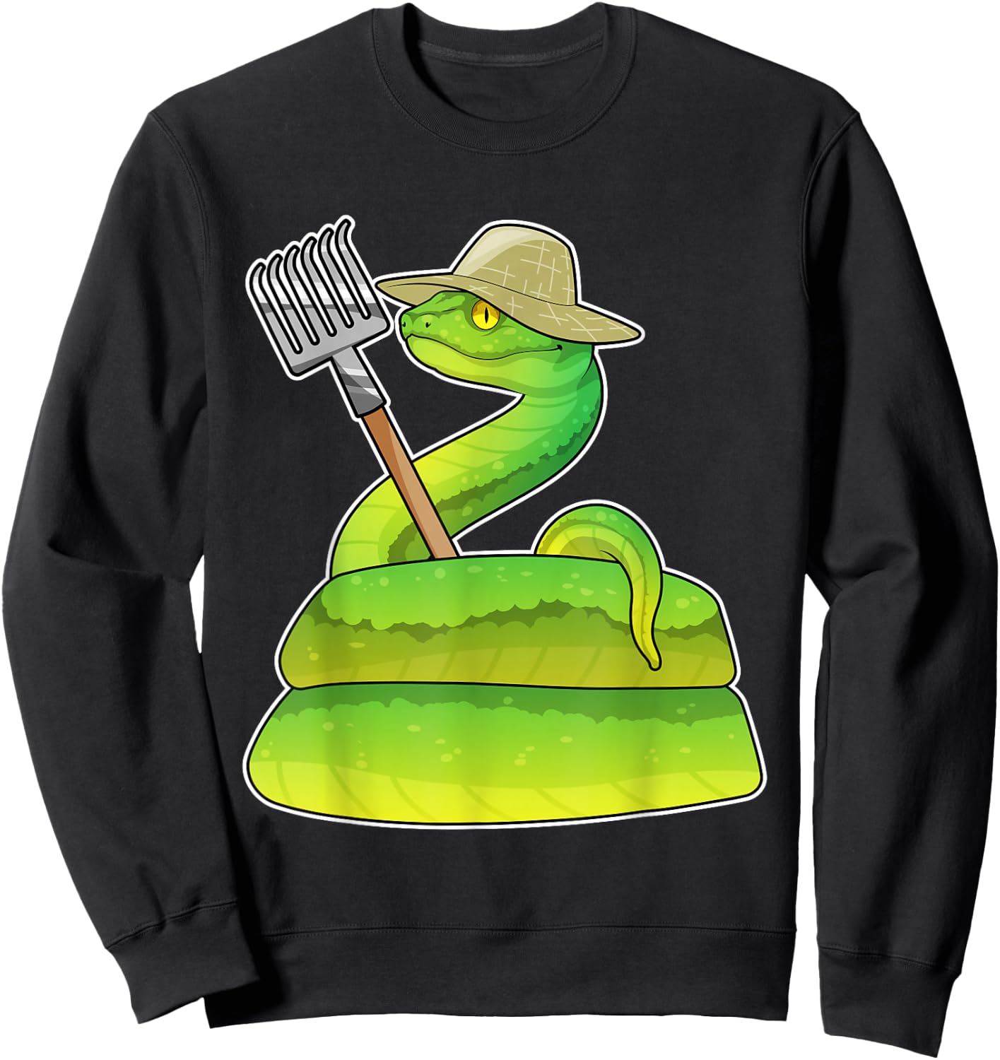 Snake Farmer Rake Farm Sweatshirt - Sweatshirt | Black
