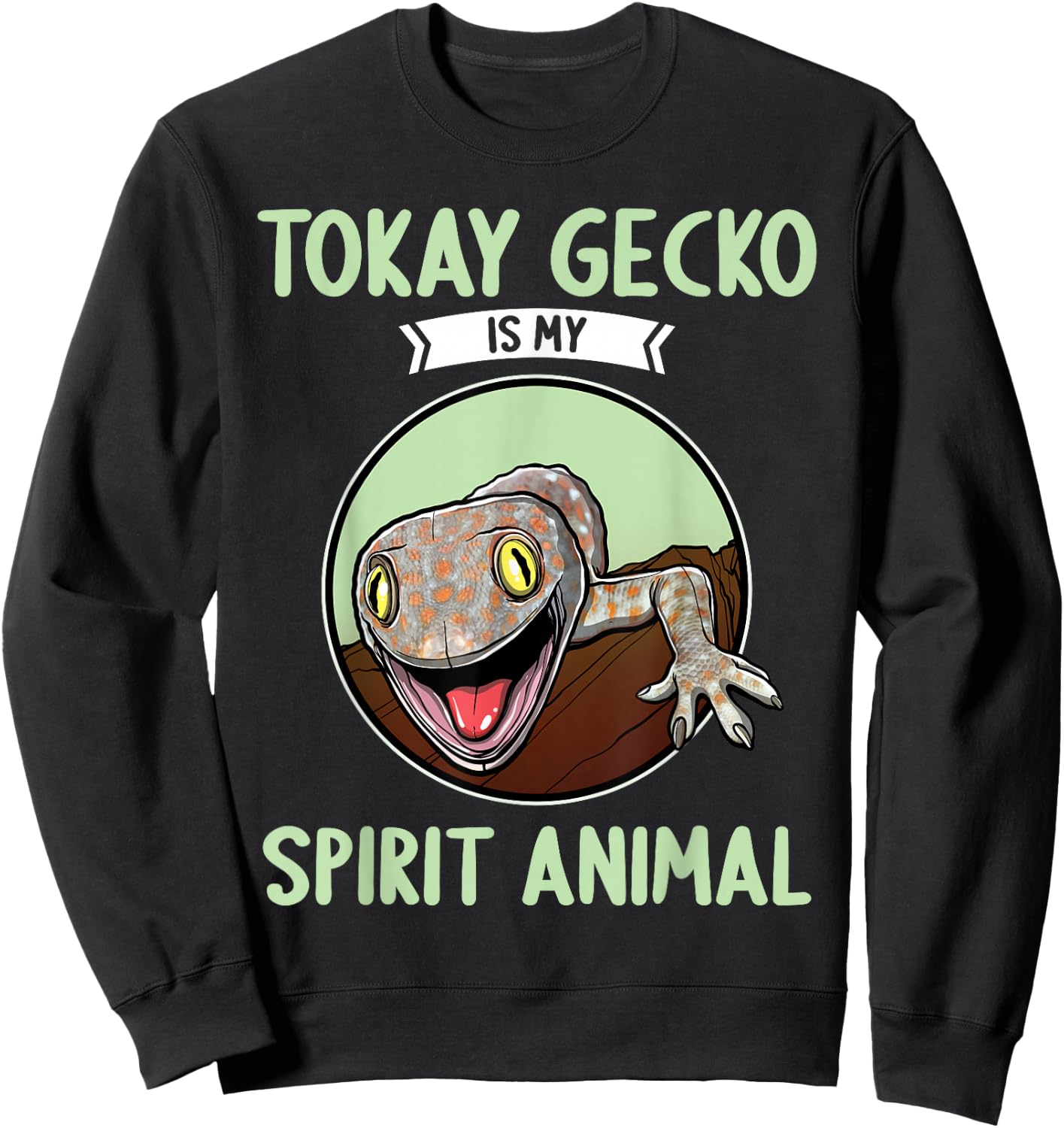 Tokay Geckos Tokay Gecko Sweatshirt - Sweatshirt | Black